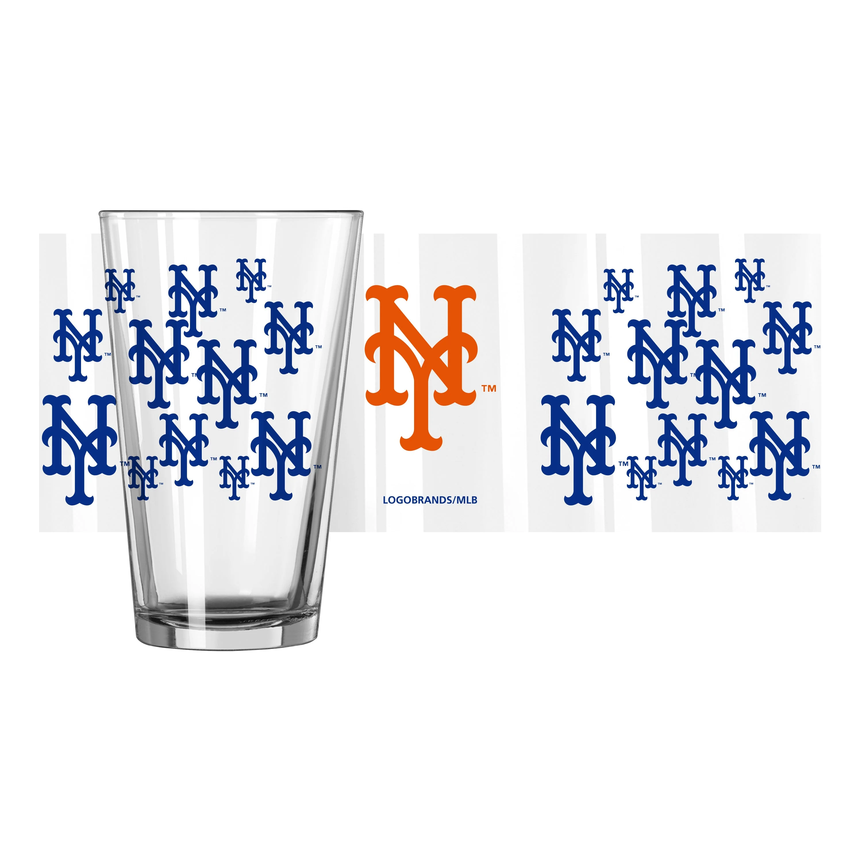 New York Mets 16oz Scatter Pint Glass - Image 2