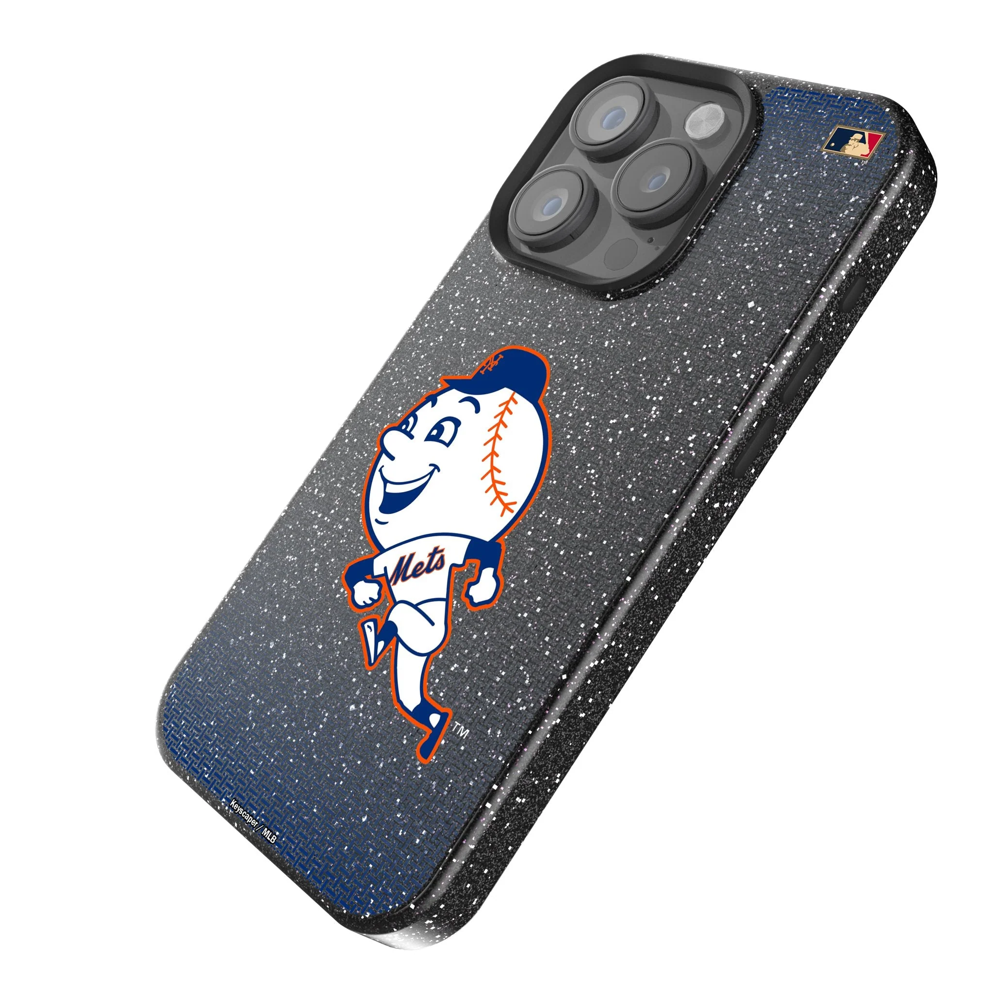 New York Mets 2014 - Cooperstown Collection Linen Bling Phone Case for Apple iPhone - Image 2