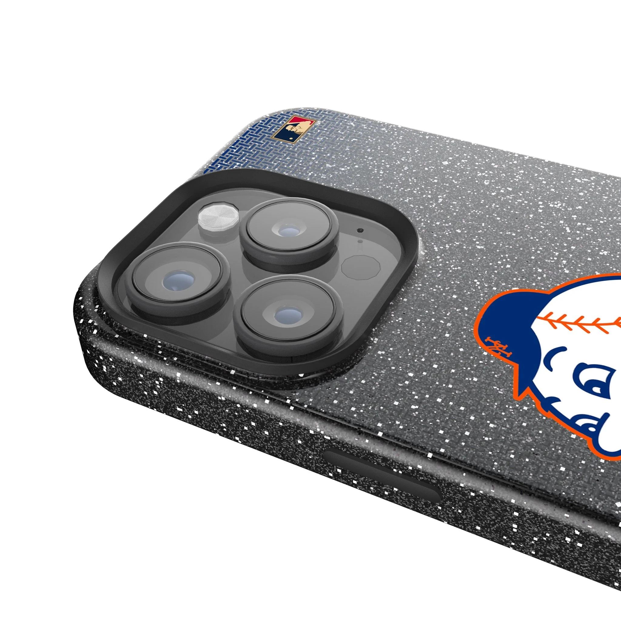 New York Mets 2014 - Cooperstown Collection Linen Bling Phone Case for Apple iPhone - Image 4