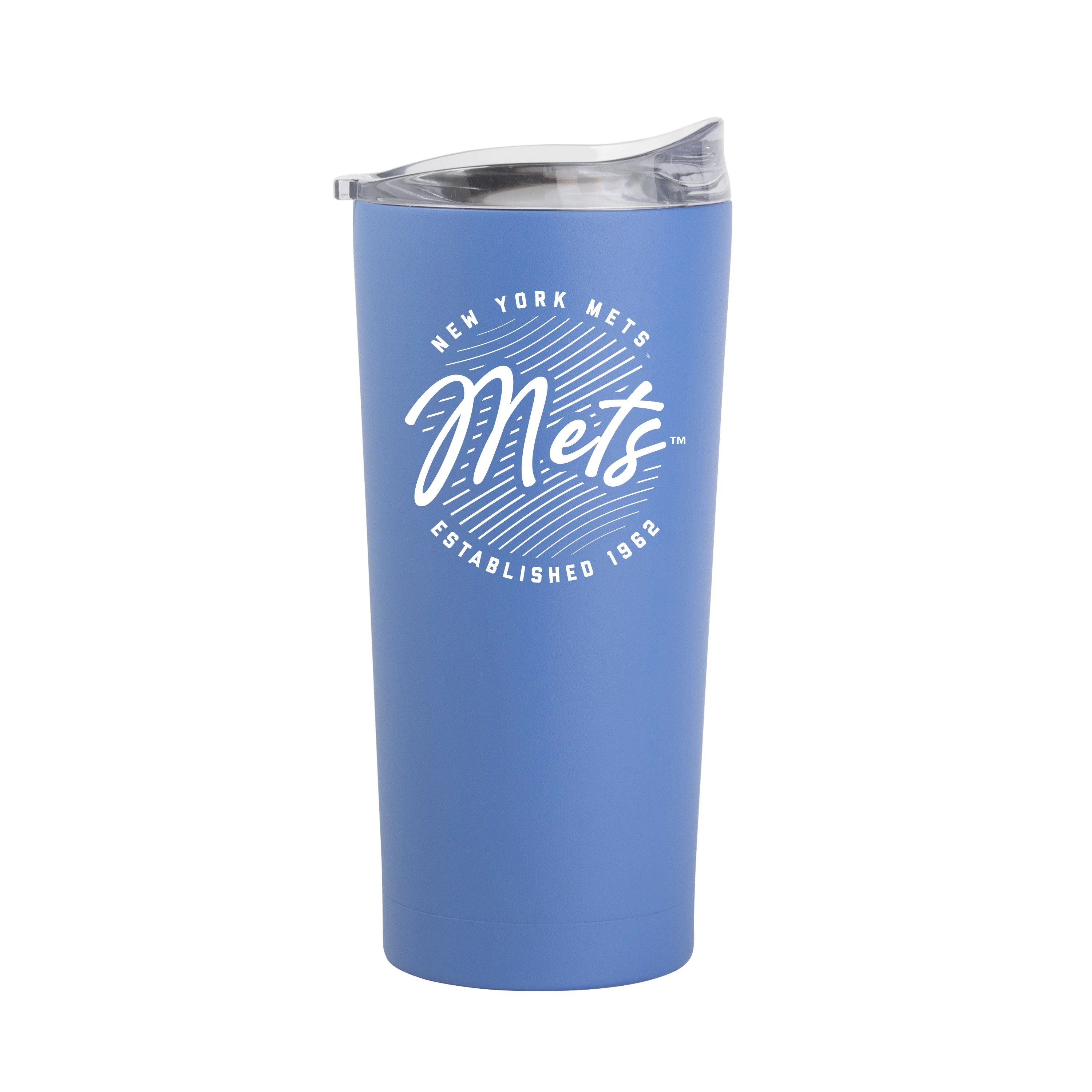 New York Mets 20oz Retro Script Arctic Powder Coat Tumbler - Image 2