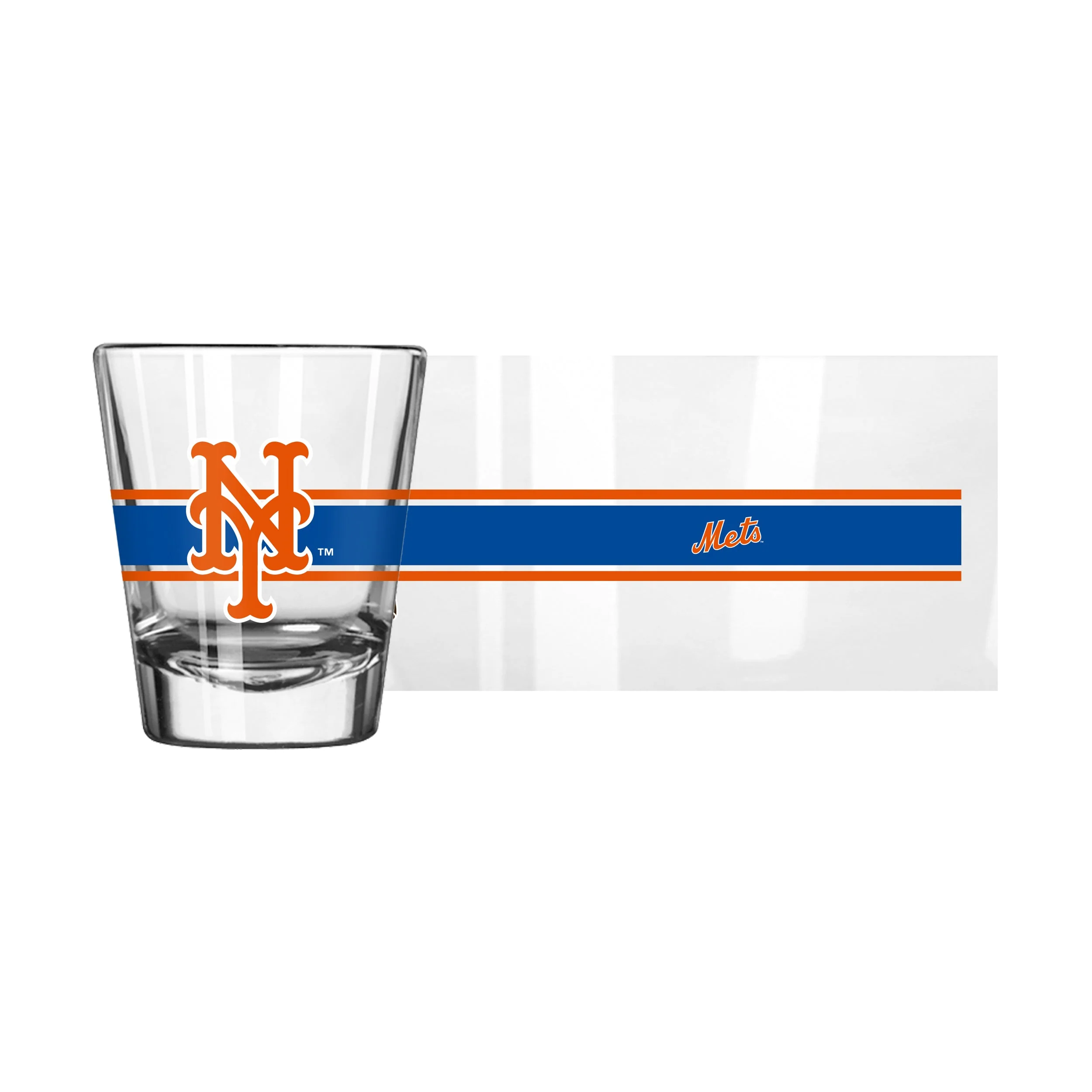 New York Mets 2oz Stripe Shot Glass - Image 2