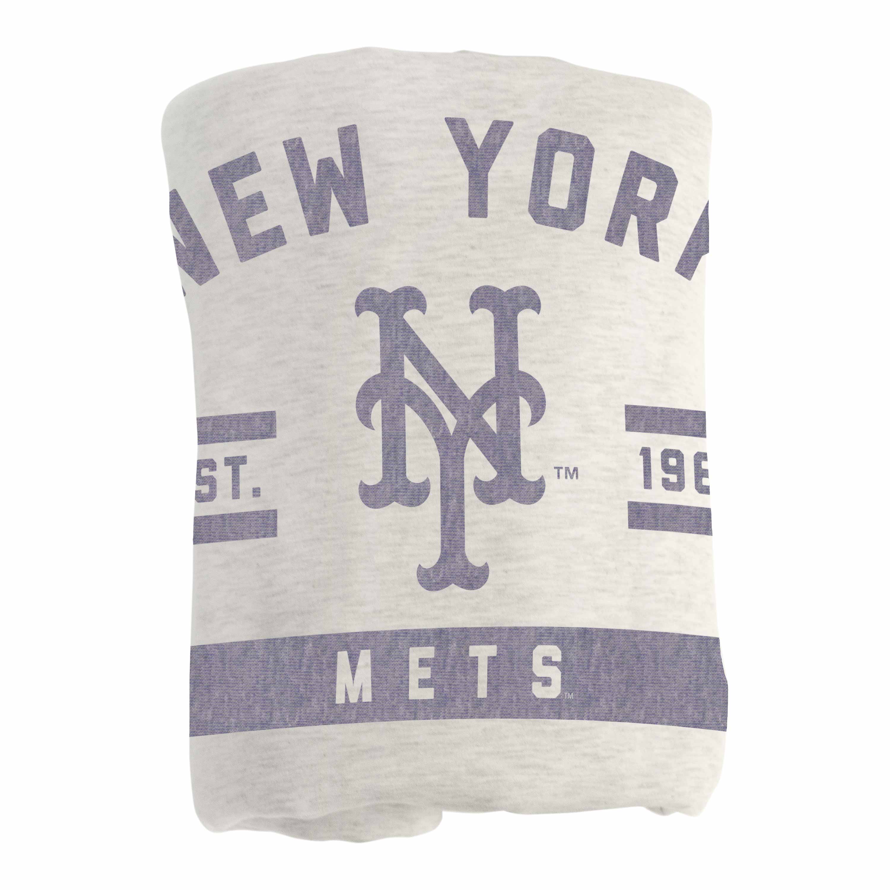 New York Mets Oatmeal Sweatshirt Blanket - Image 3