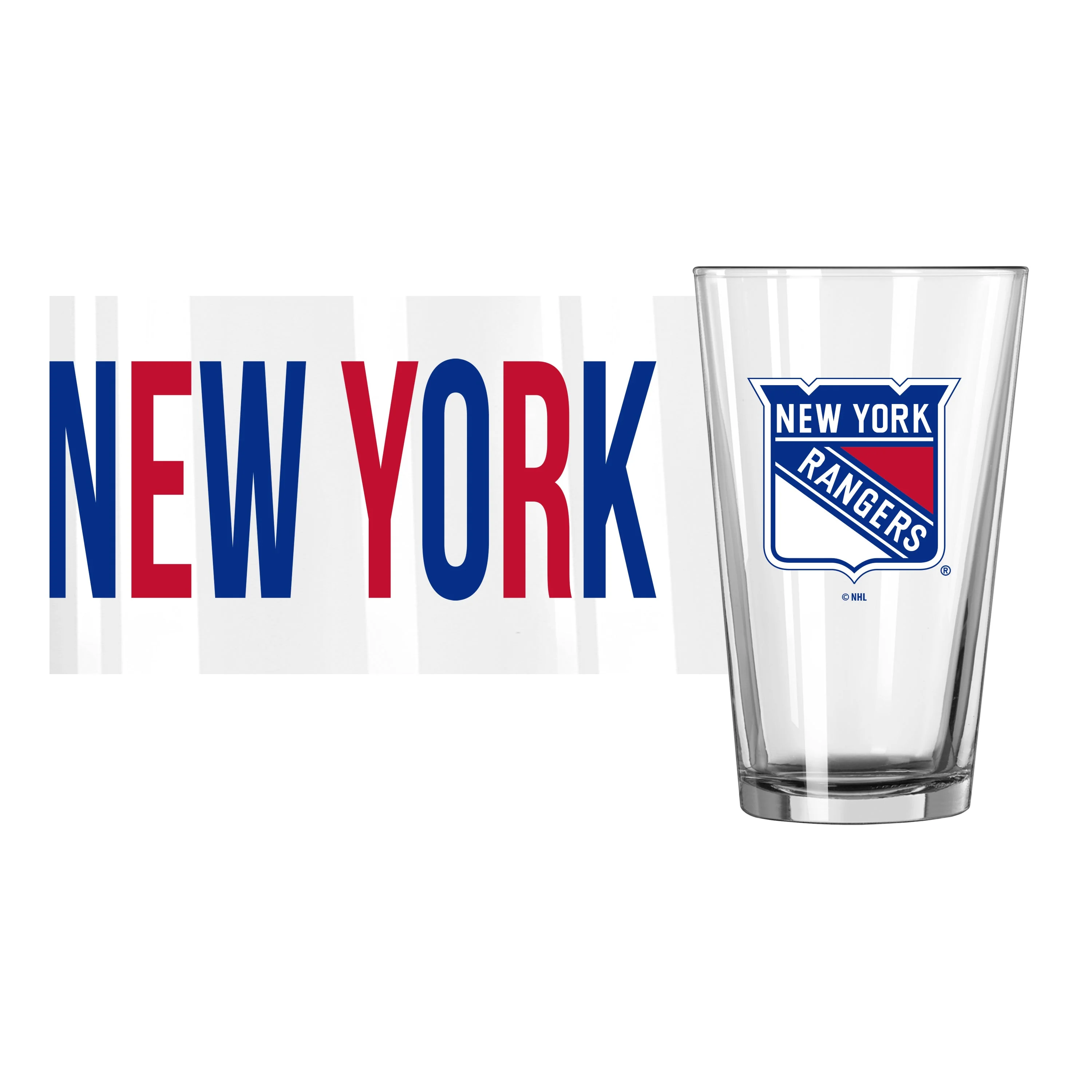 New York Rangers 16oz Overtime Pint Glass - Image 2