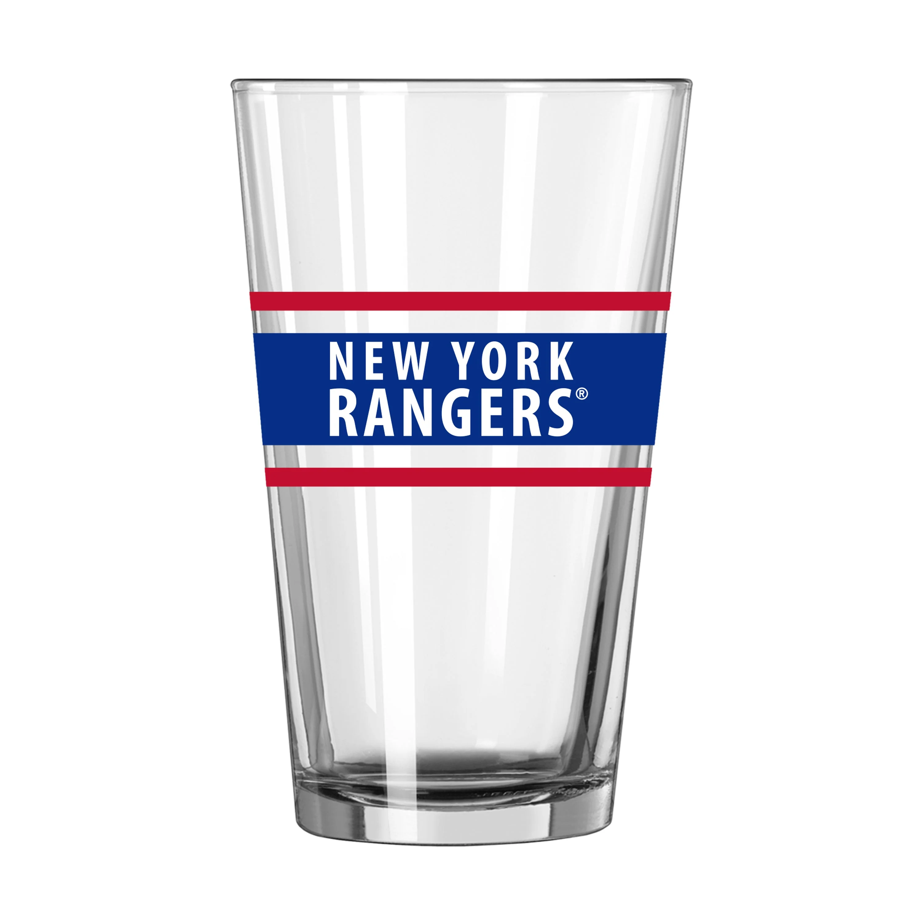 New York Rangers 16oz Stripe Pint Glass - Image 2