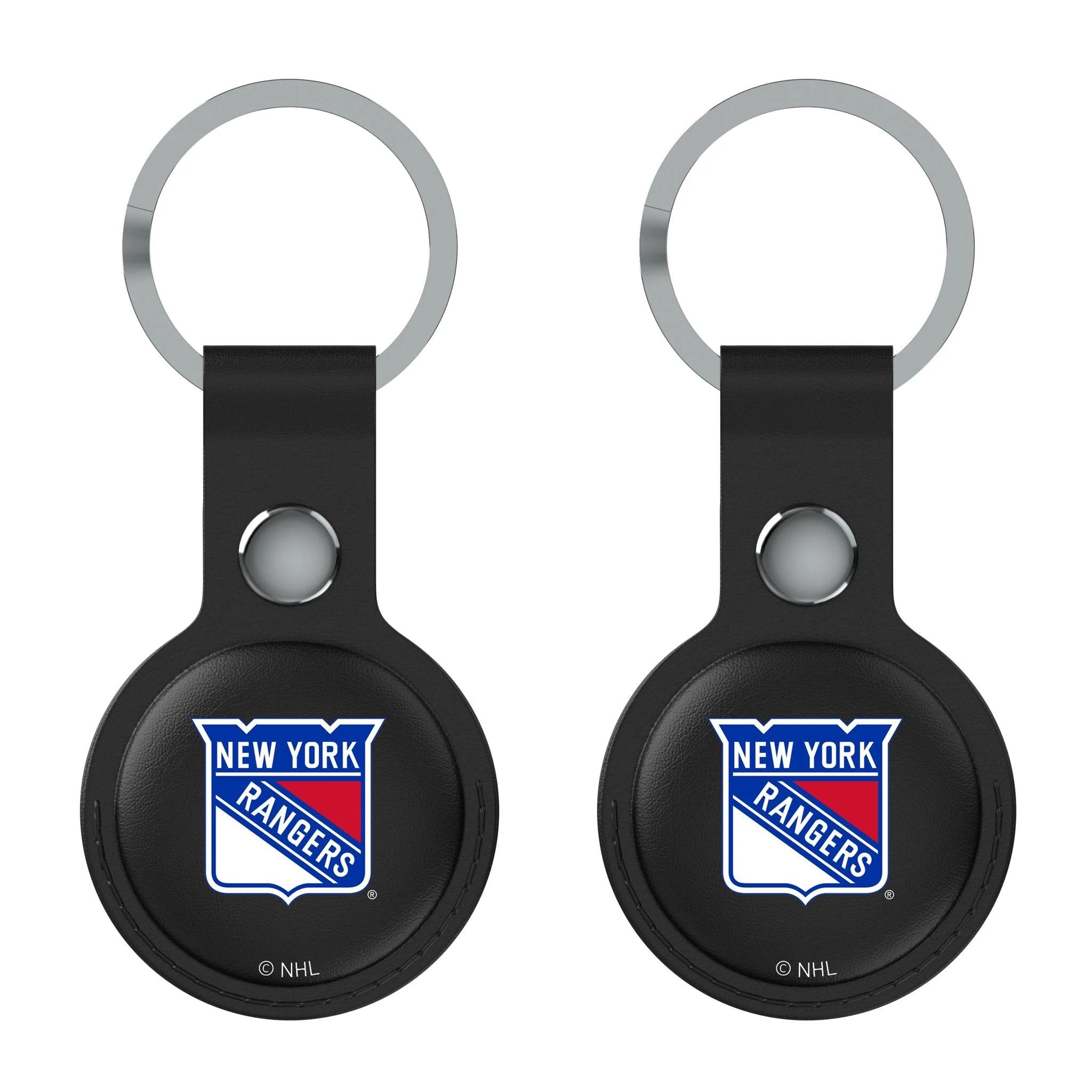 New York Rangers Insignia Black Airtag Holder 2-Pack
