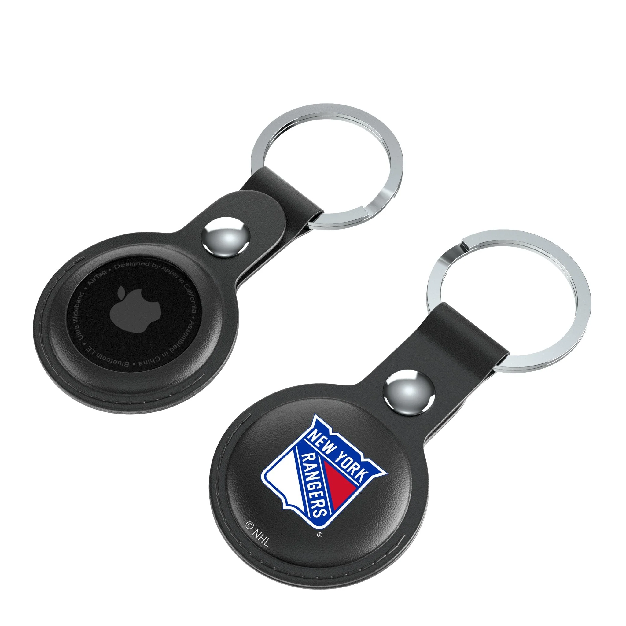 New York Rangers Insignia Black Airtag Holder 2-Pack - Image 4