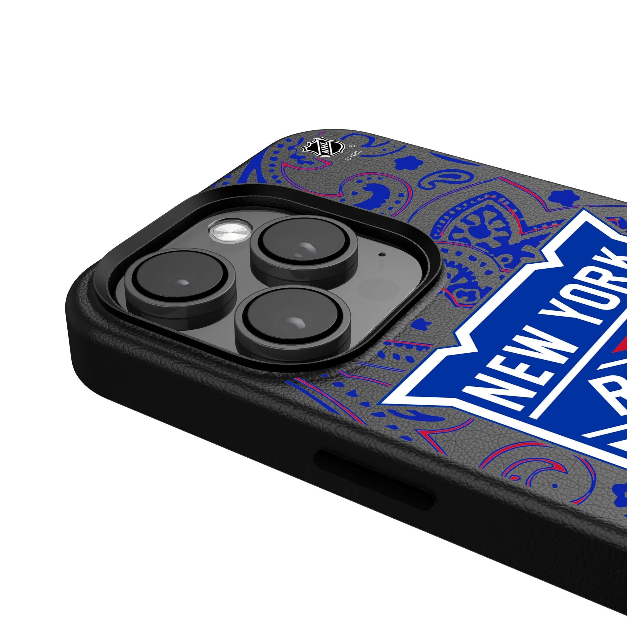 New York Rangers Paisley MagSafe Compatible Phone Case for Apple iPhone - Image 4