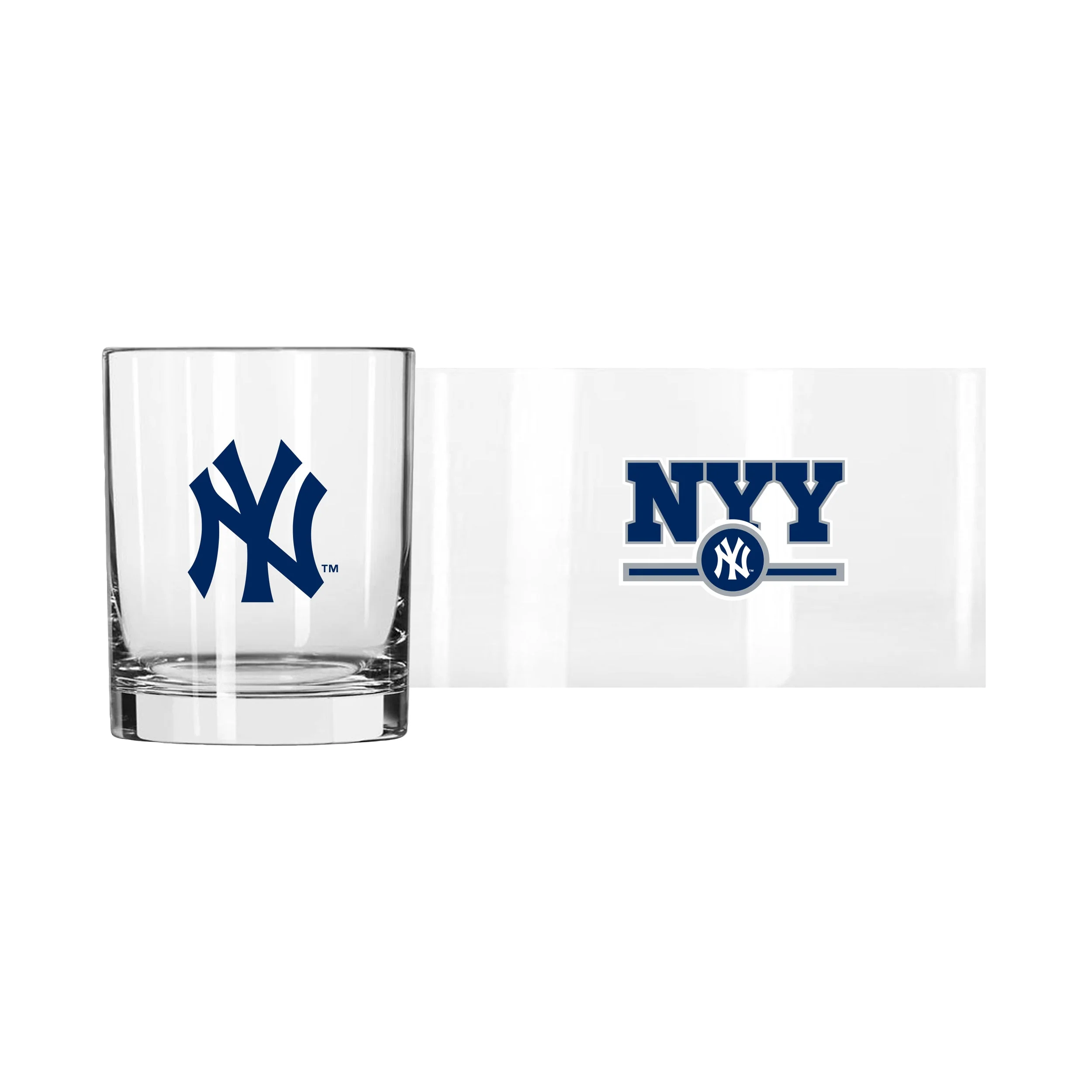 New York Yankees 14oz Letterman Rock Glass - Image 2