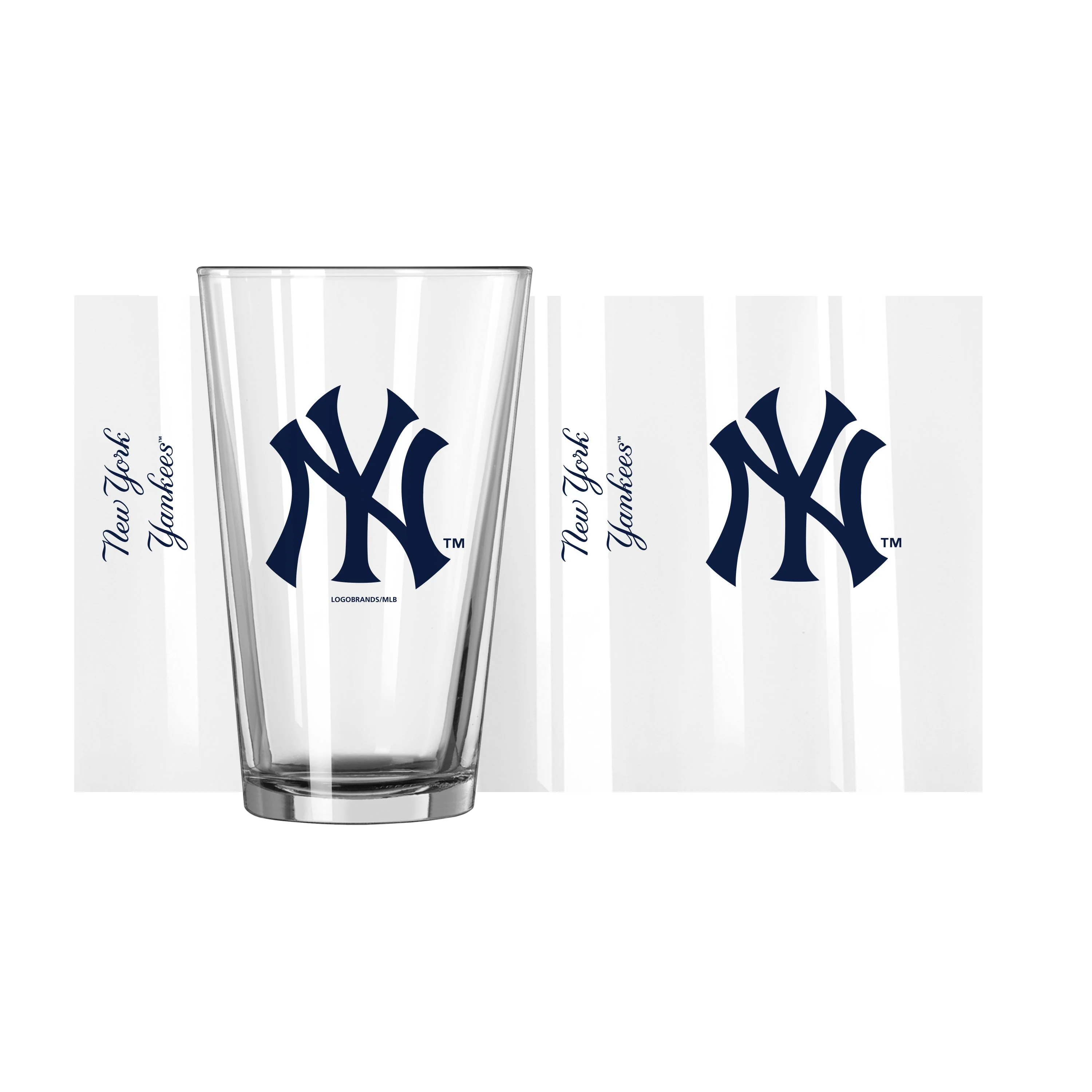 New York Yankees 16oz Alternate Gameday Pint Glass - Image 2