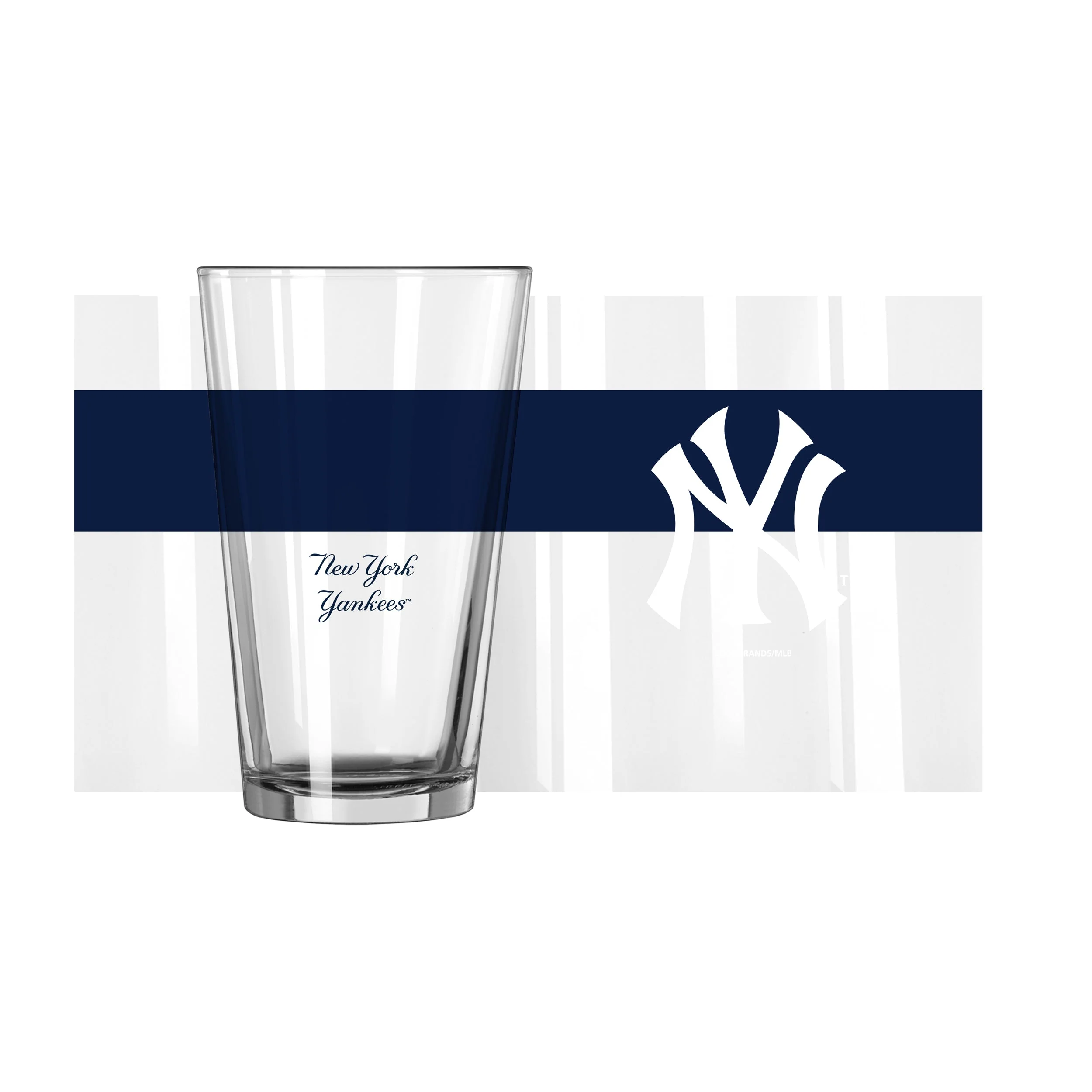 New York Yankees 16oz Colorblock Pint Glass - Image 2