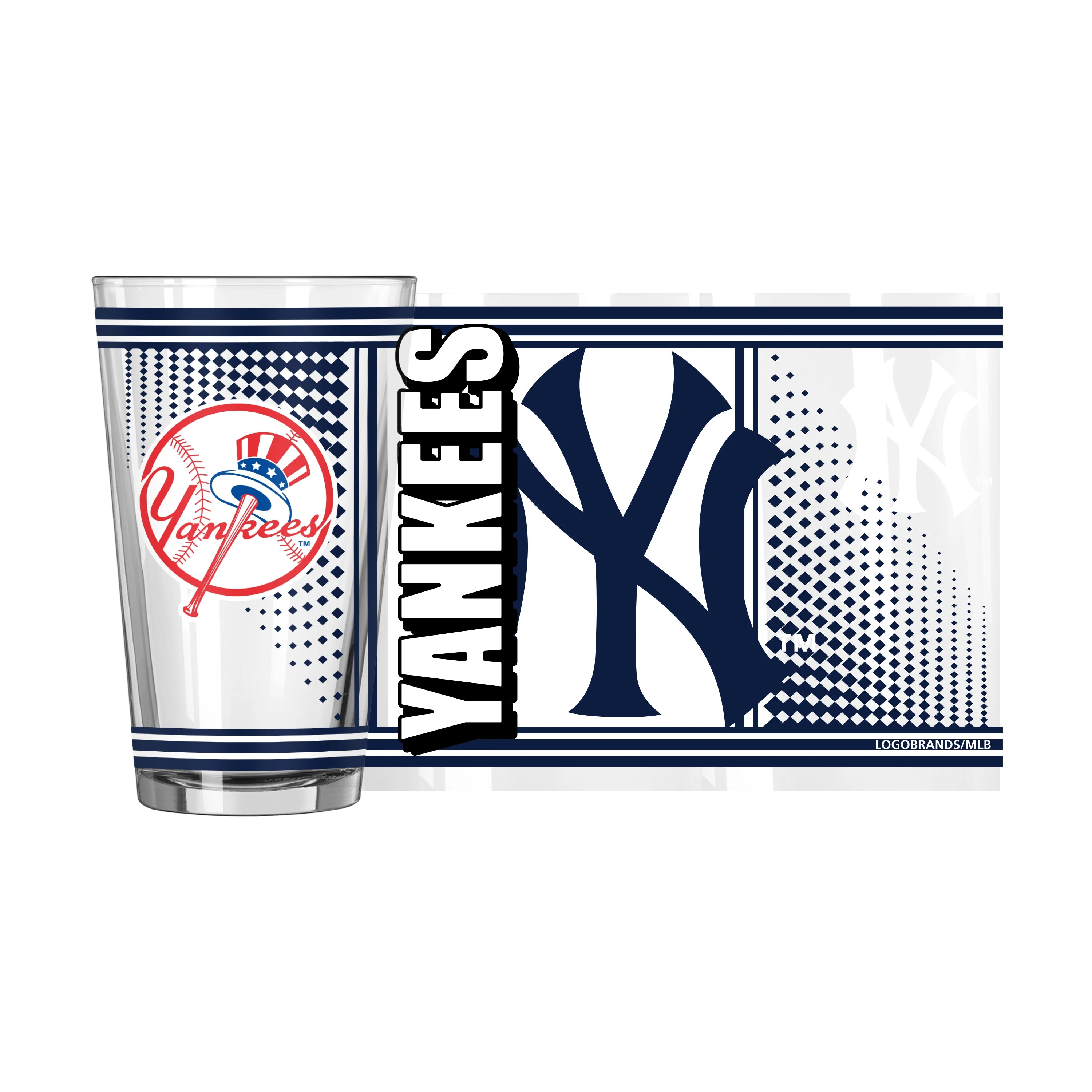 New York Yankees 16oz Hero Pint Glass - Image 2