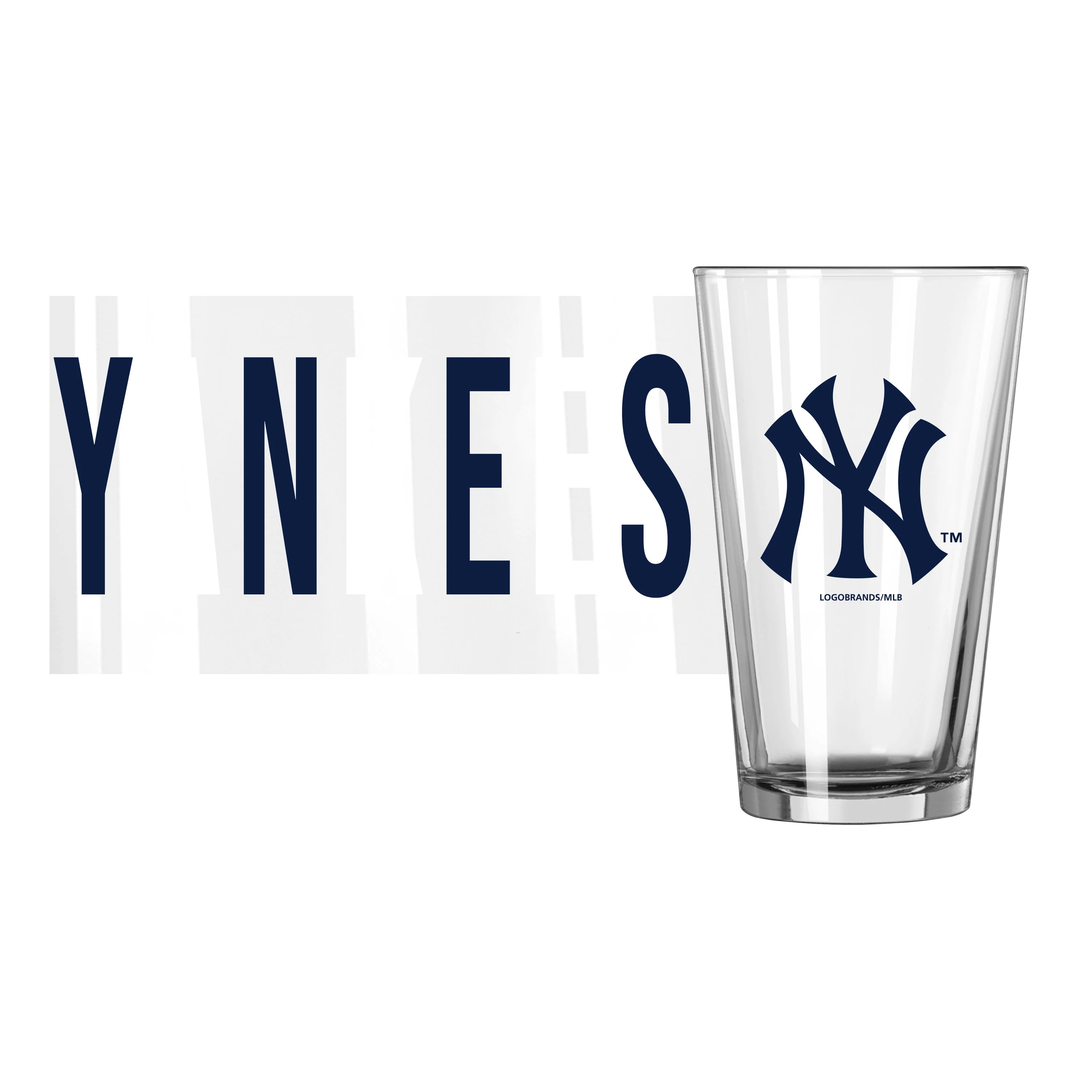 New York Yankees 16oz Overtime Pint Glass - Image 2