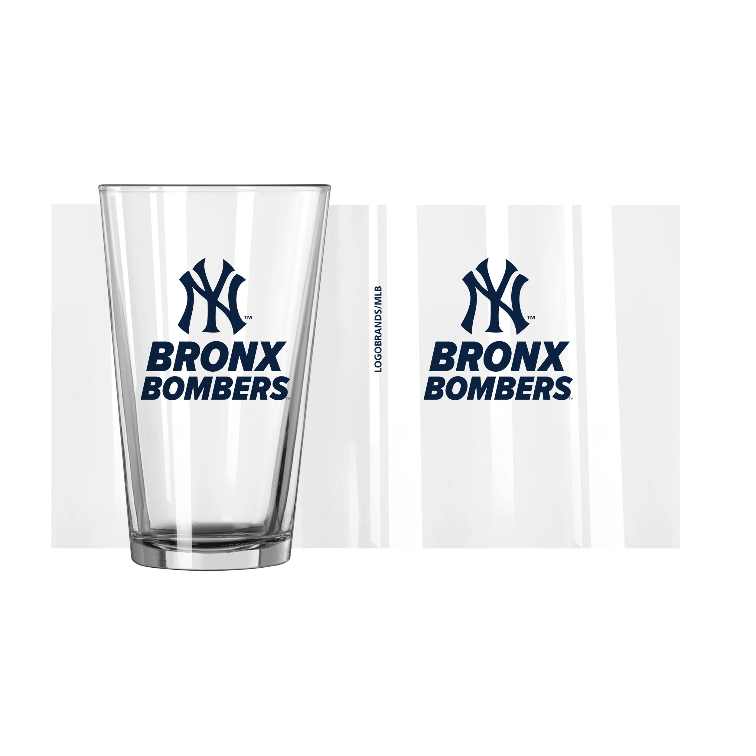 New York Yankees 16oz Slogan Pint Glass - Image 2
