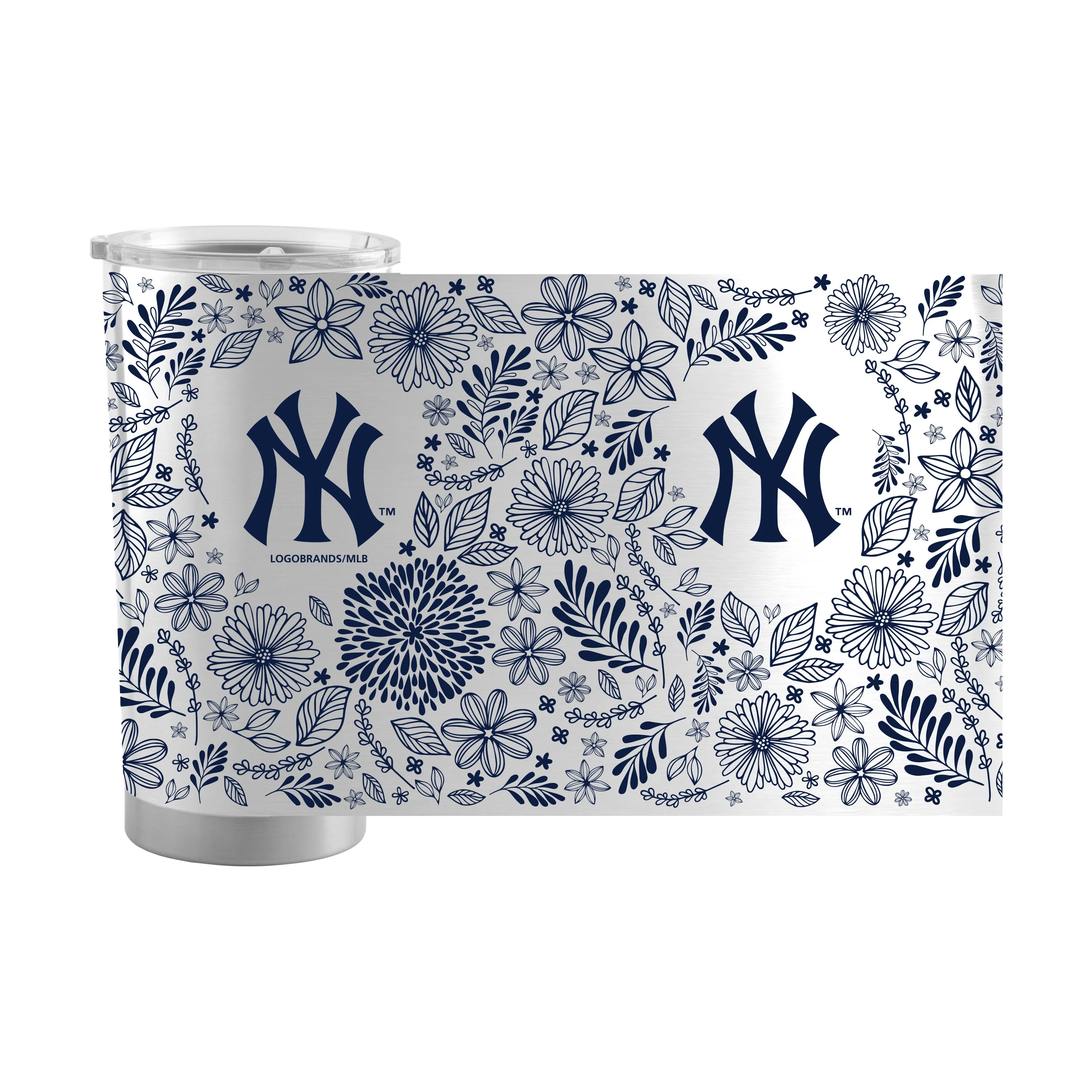 New York Yankees 20oz Botanical Stainless Steel Tumbler - Image 2