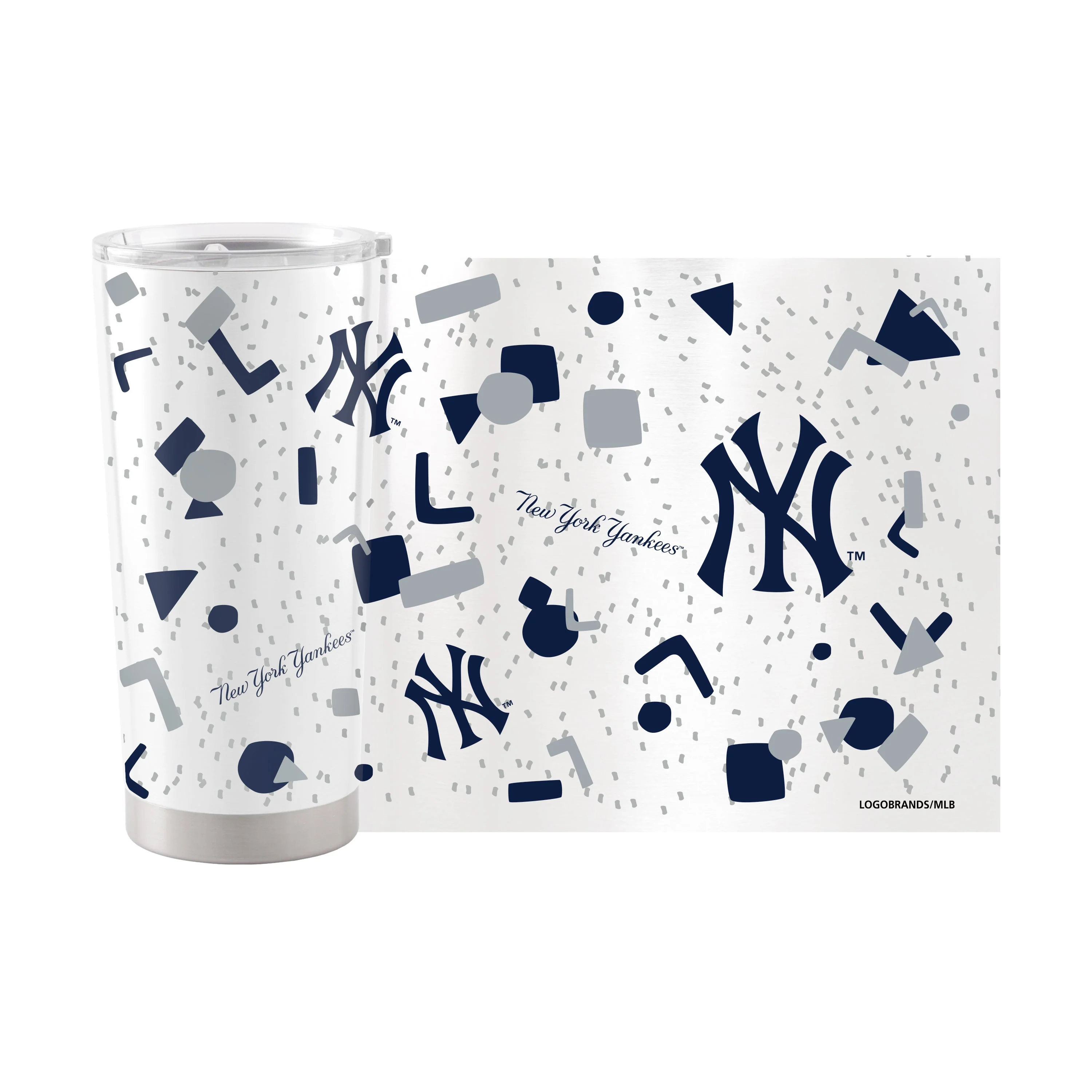 New York Yankees 20oz Flashback Stainless Steel Tumbler - Image 2