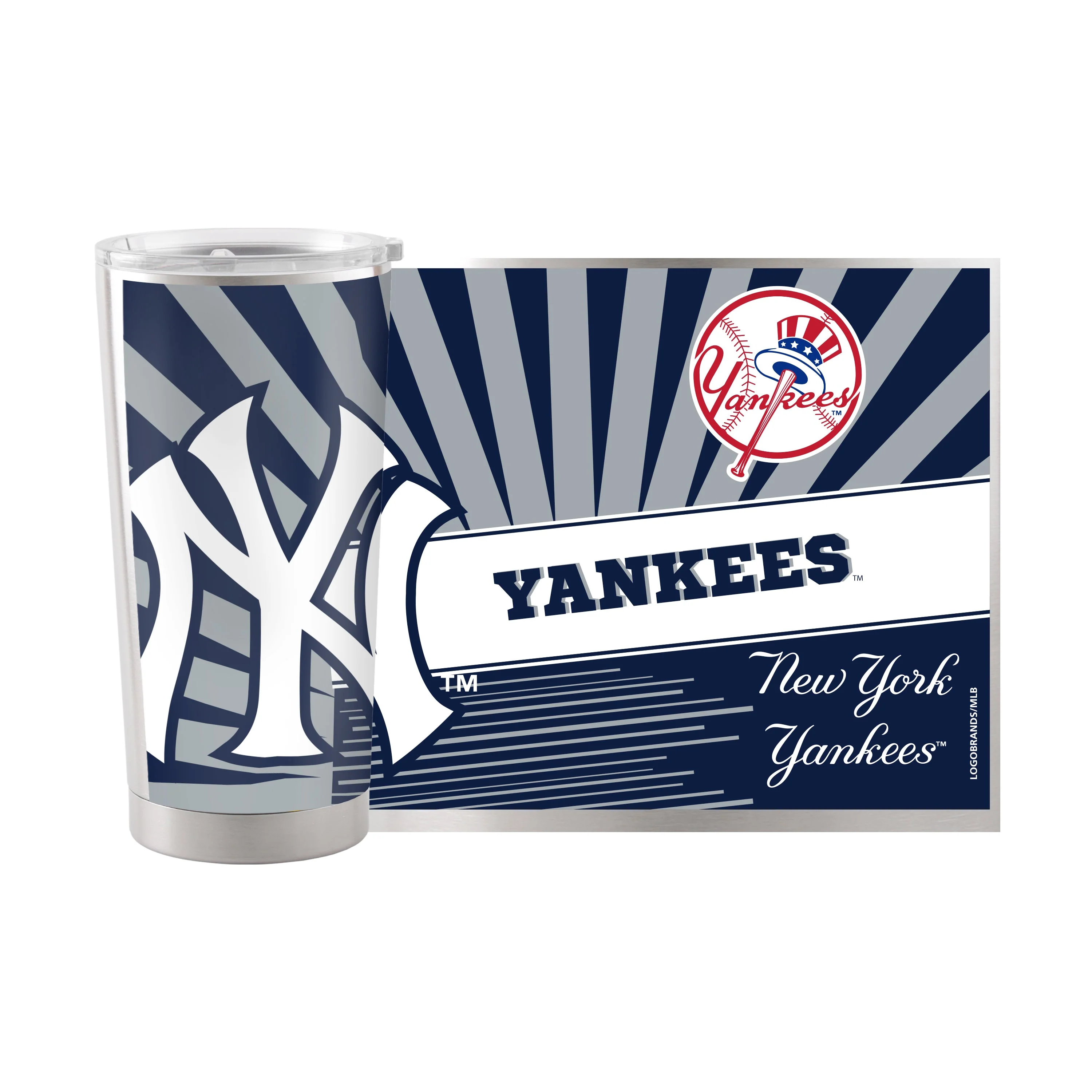 New York Yankees 20oz Mascot Stainless Steel Tumbler - Image 2