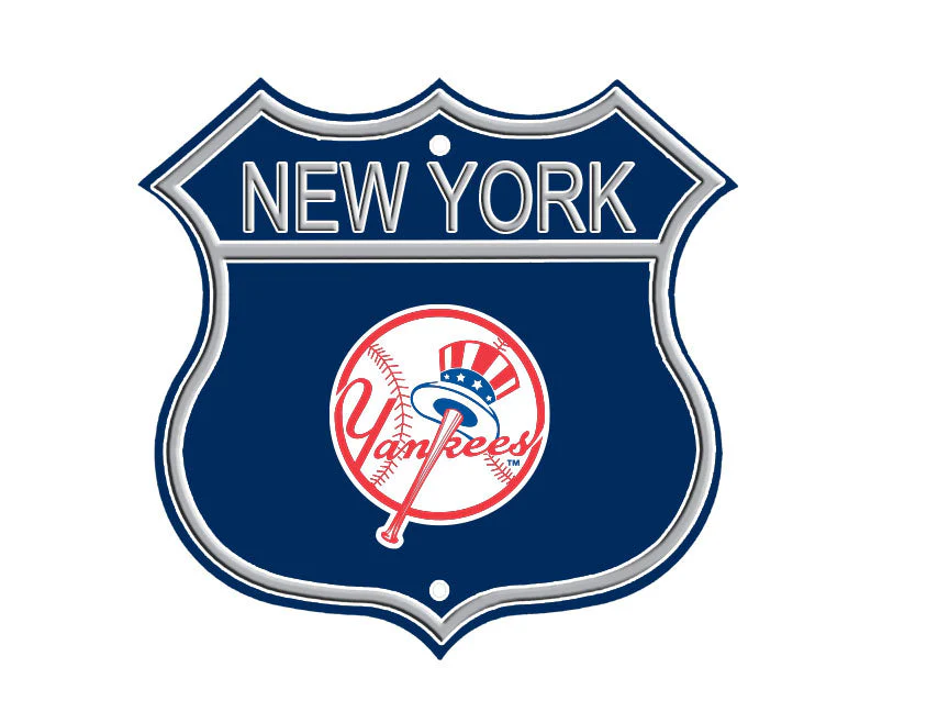 New York Yankees Embossed Steel Route Sign