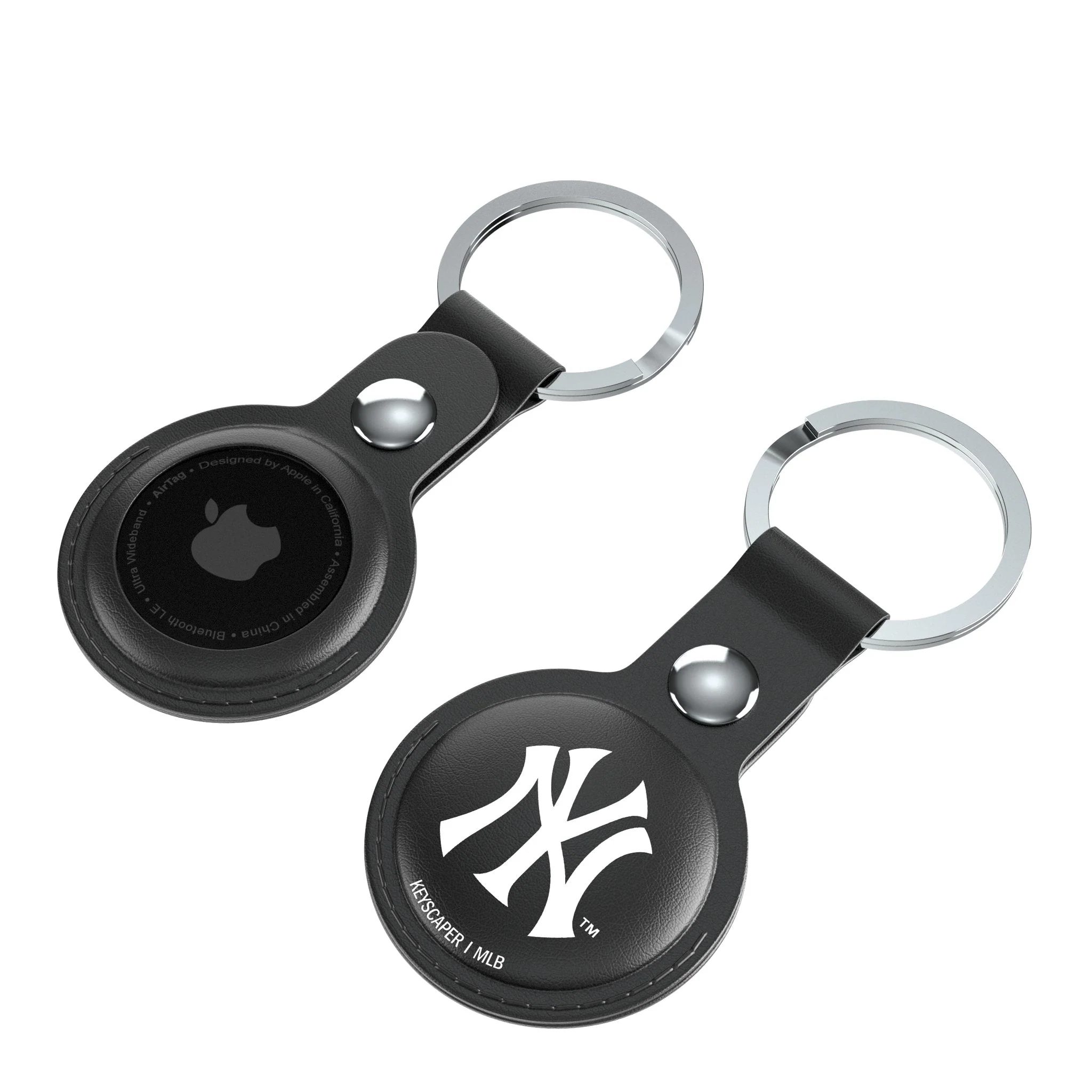 New York Yankees Insignia Black Airtag Holder 2-Pack - Image 4