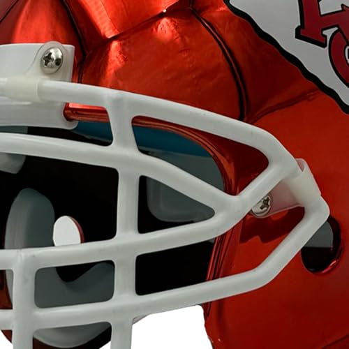 NFL Kansas City Chiefs Mini Metallic Hover Helmet - Image 5