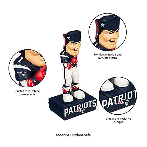 NFL New England Patriots Fun Colorful Mascot Statue 12 Inches Tall - Image 3