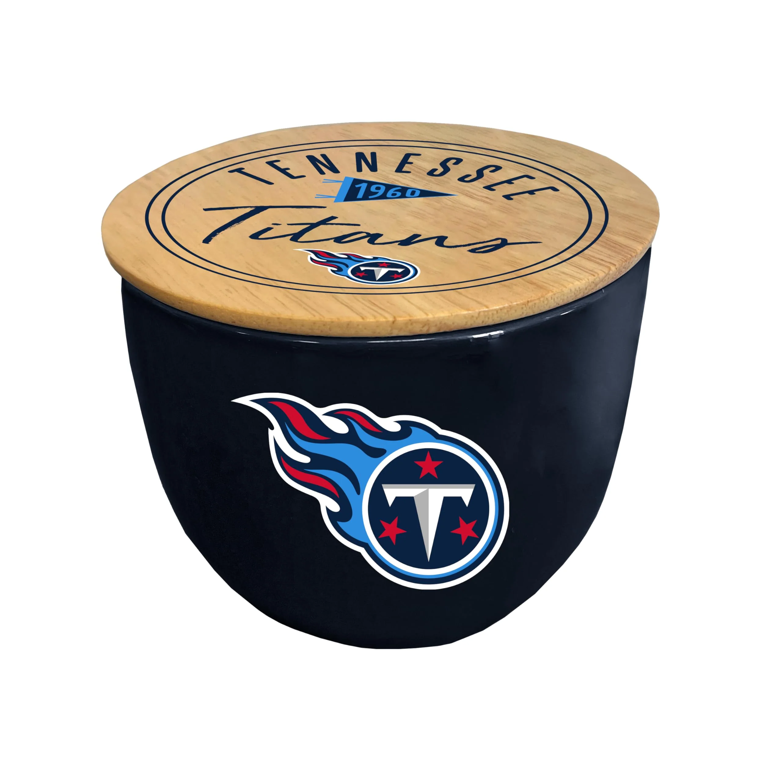 NFL Tennessee Titans Script Circle Logo Ceramic Candle