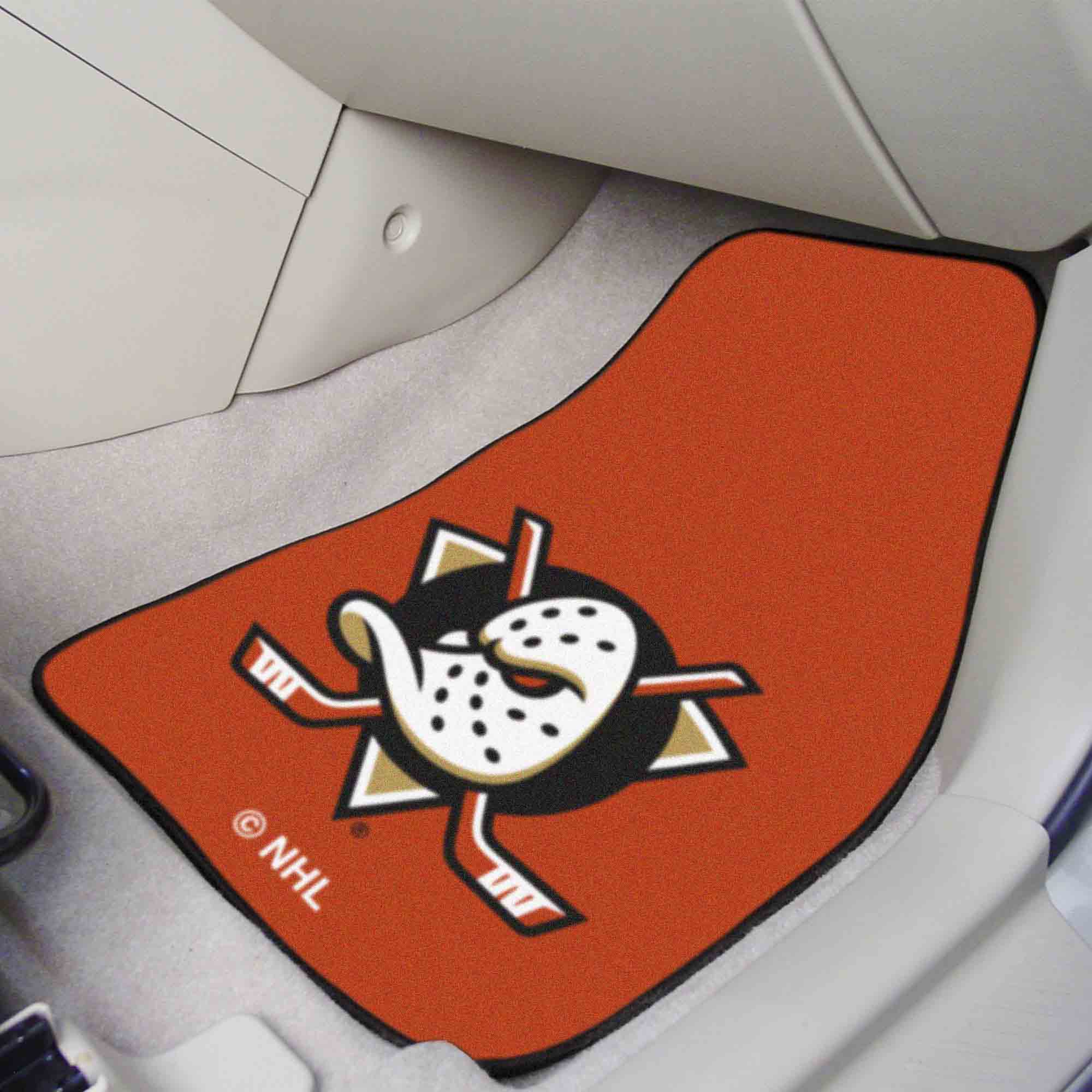 NHL - Anaheim Ducks 2-pc Carpet Car Mat Set - Image 2