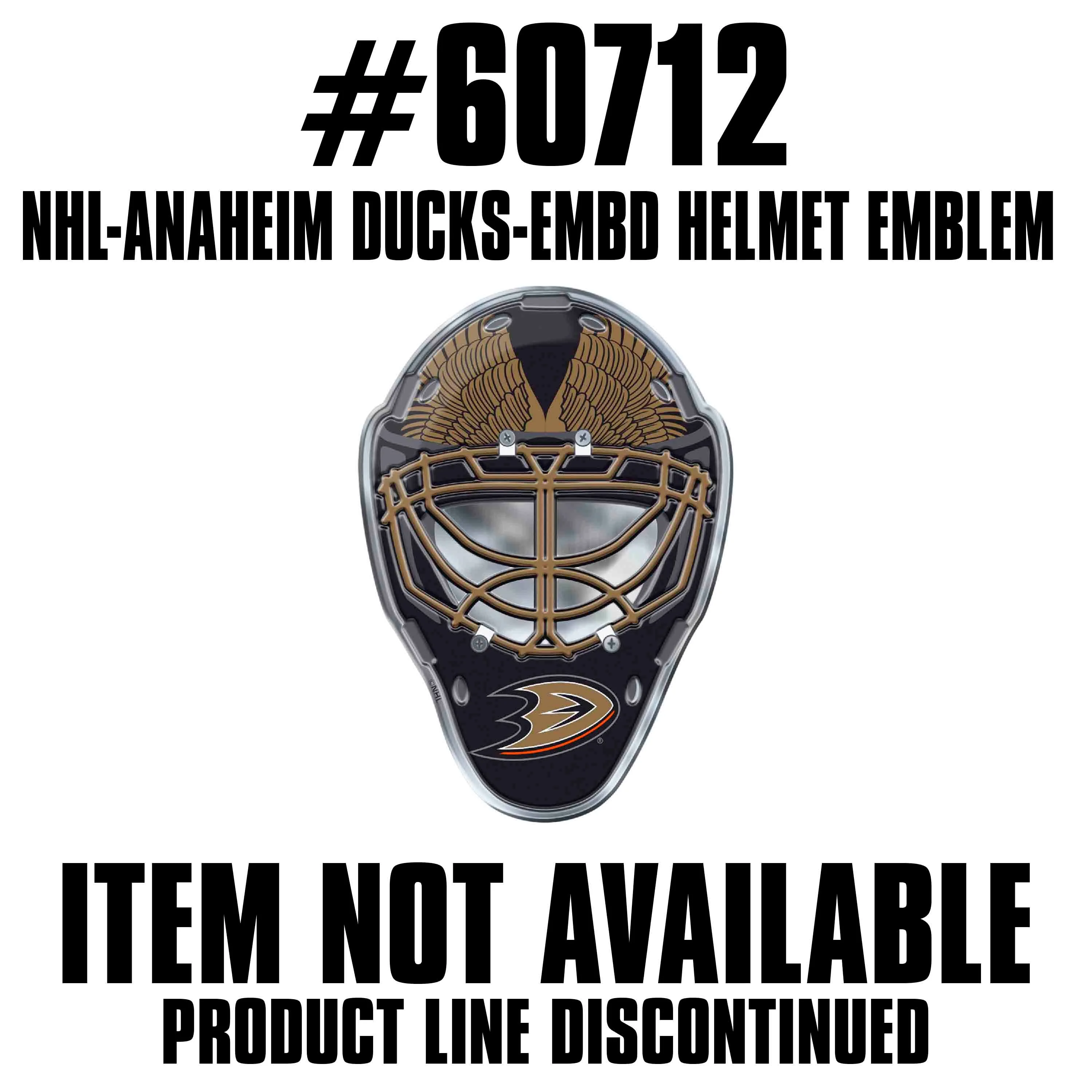 NHL - Anaheim Ducks Embossed Helmet Emblem - Image 2