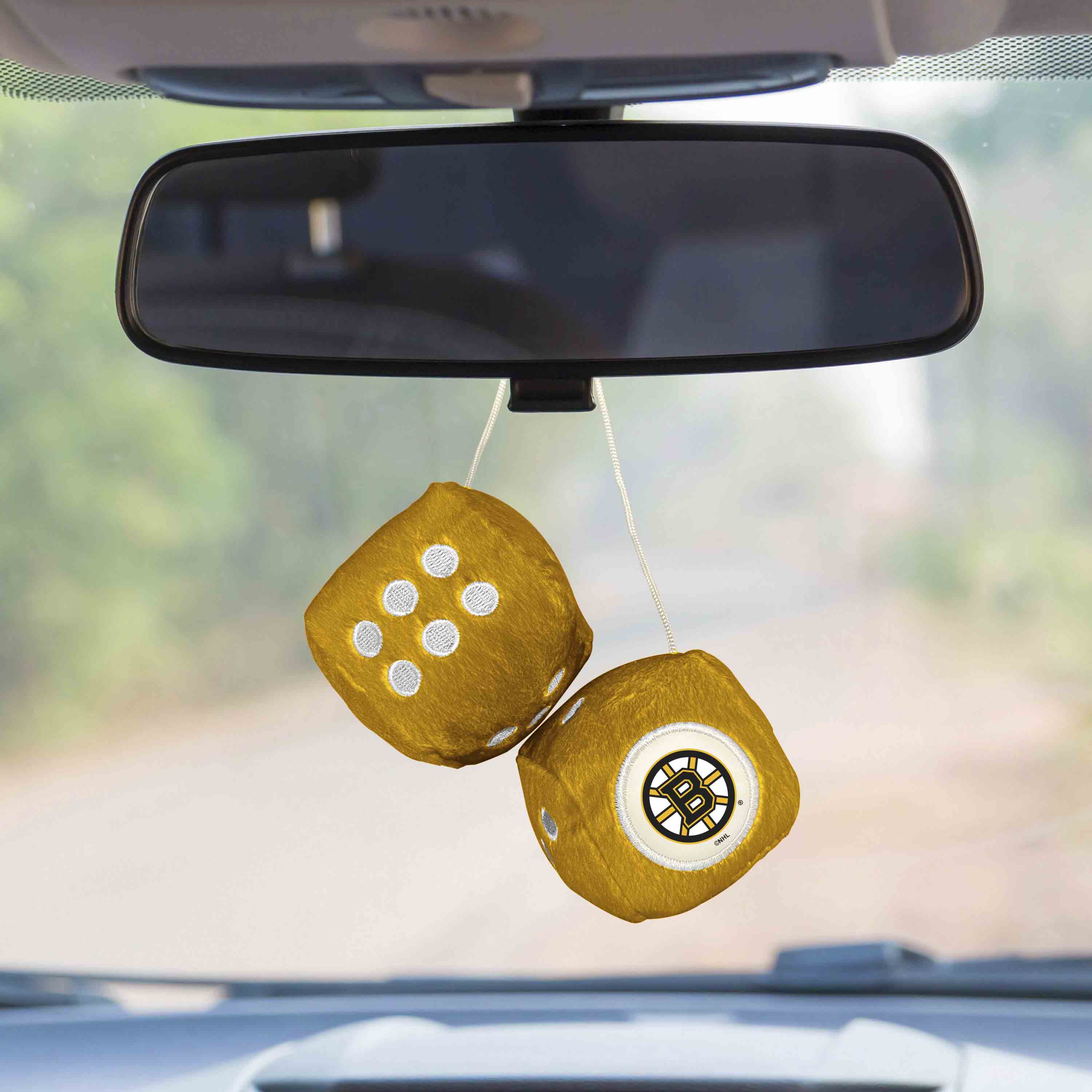 NHL - Boston Bruins Fuzzy Dice - Image 2