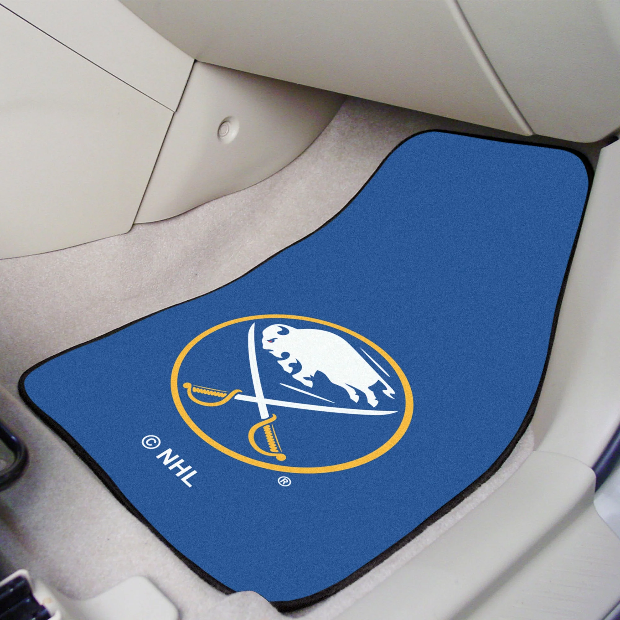 NHL - Buffalo Sabres 2-pc Carpet Car Mat Set - Image 2