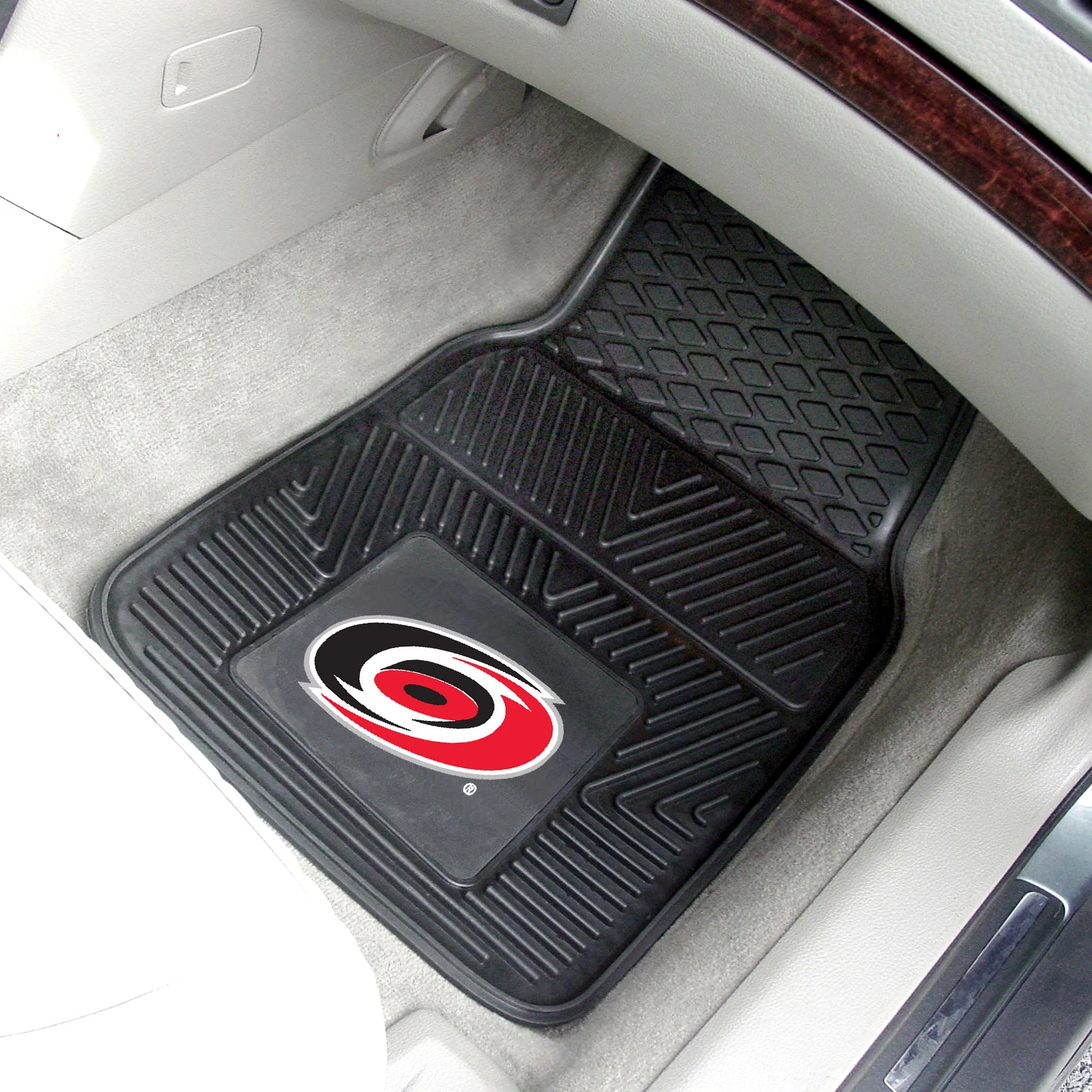 NHL - Carolina Hurricanes 2-pc Vinyl Car Mat Set - Image 2