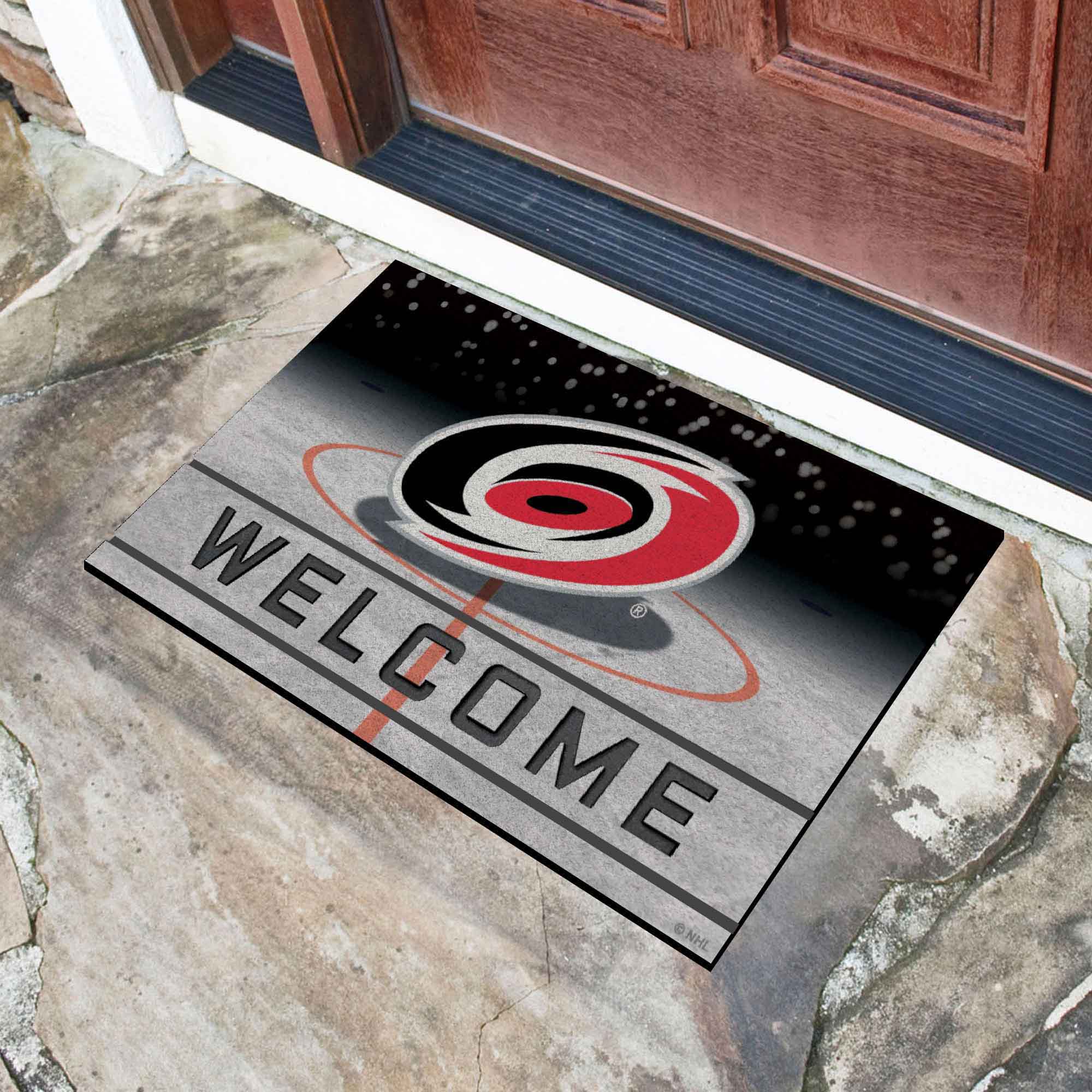 NHL - Carolina Hurricanes Crumb Rubber Door Mat - Image 2
