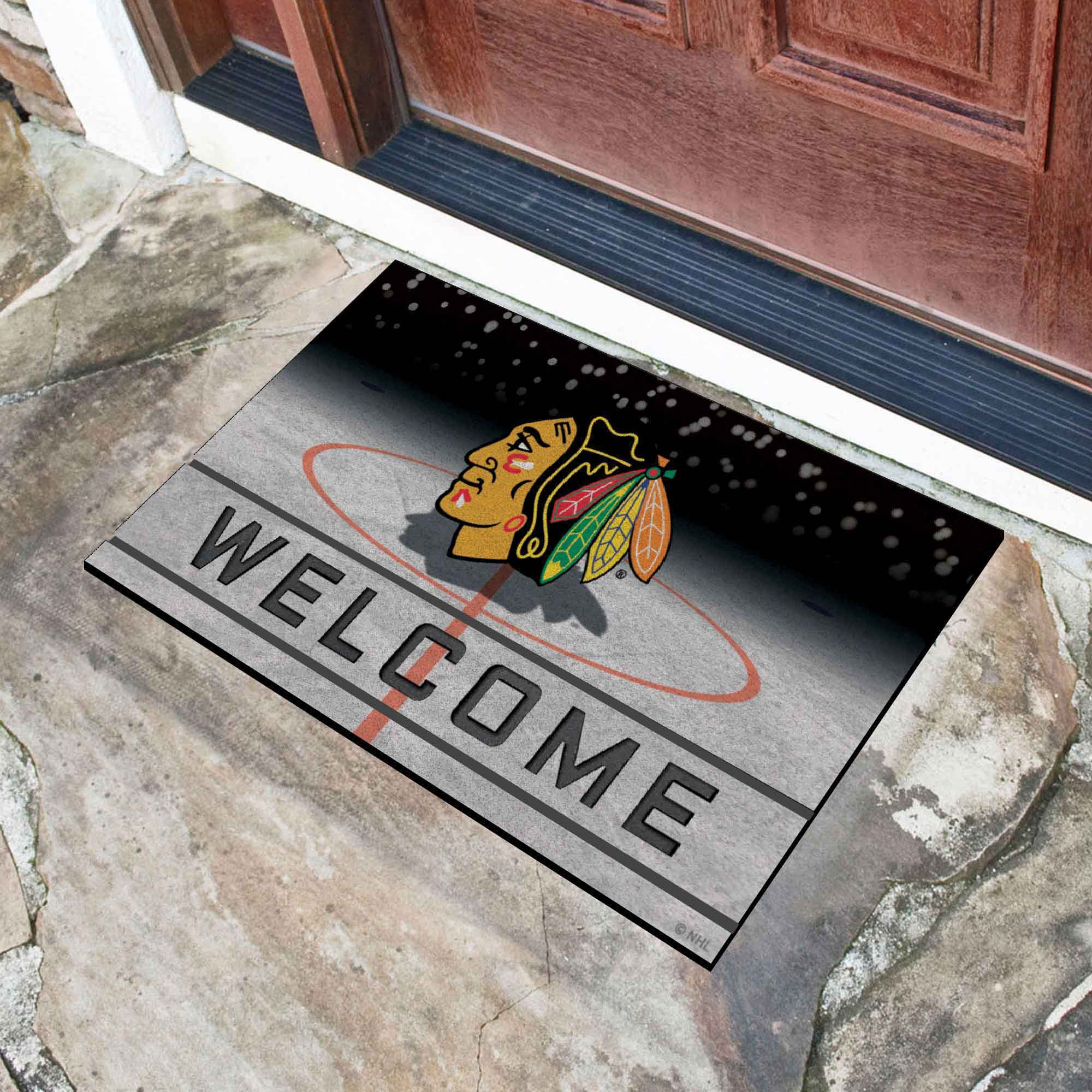NHL - Chicago Blackhawks Crumb Rubber Door Mat - Image 2