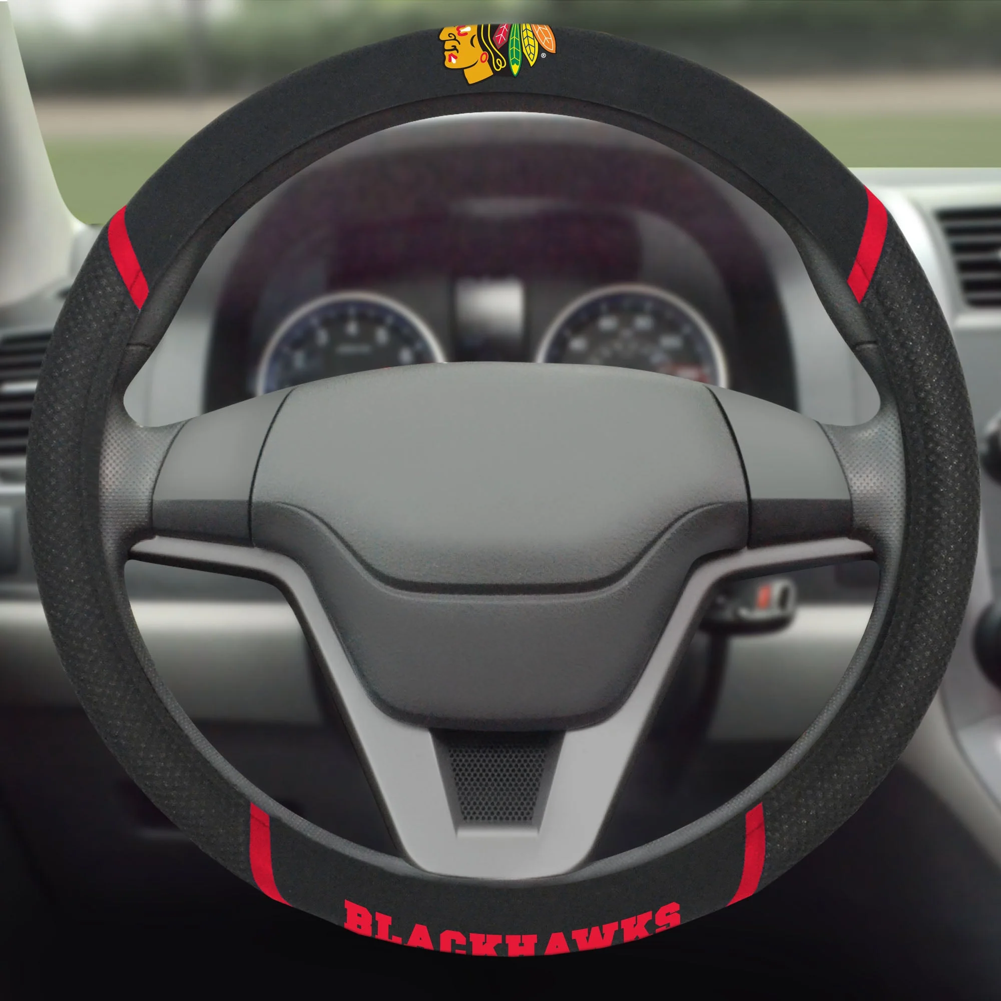 NHL - Chicago Blackhawks STEERING WHEEL COVER - Image 2
