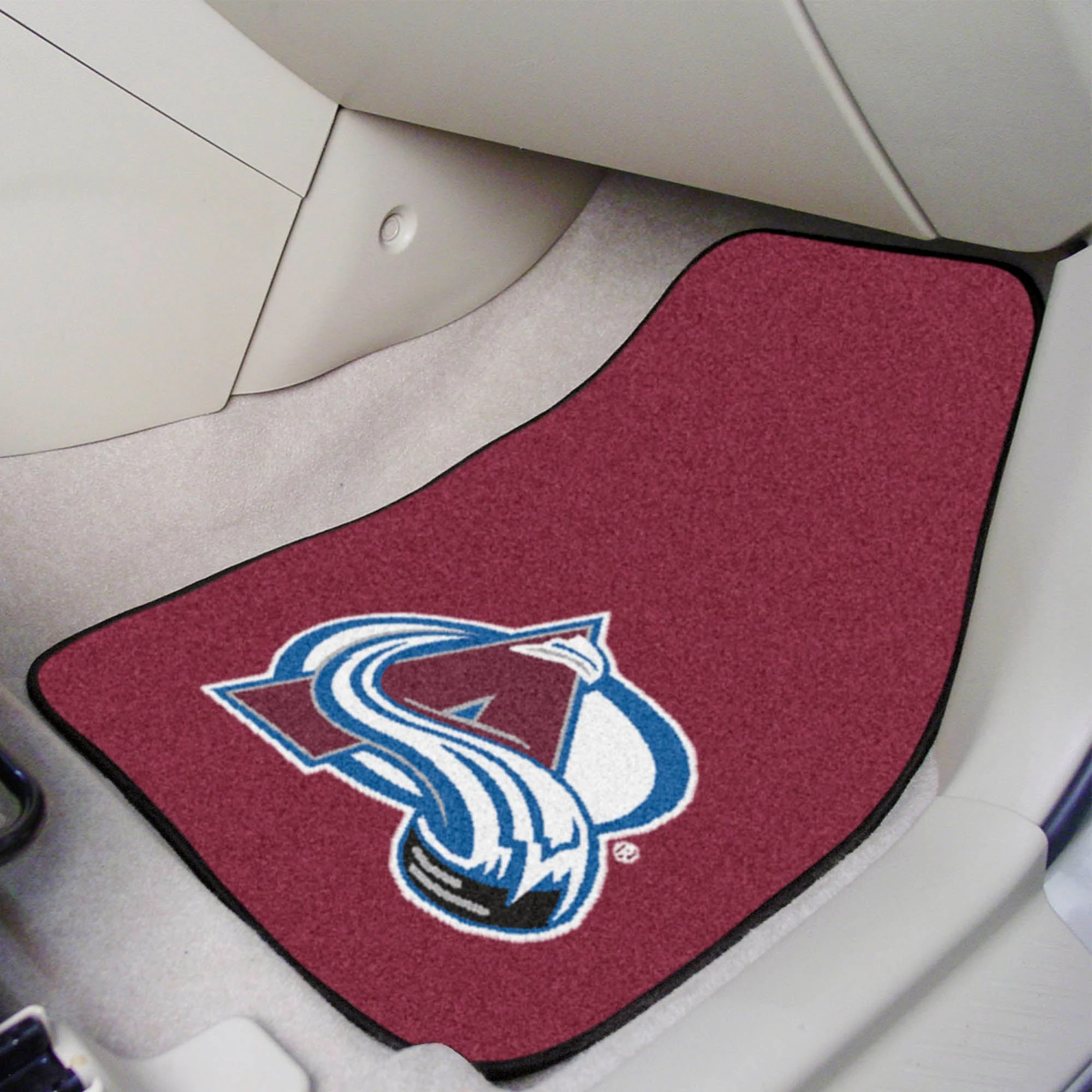 NHL - Colorado Avalanche 2-pc Carpet Car Mat Set - Image 2