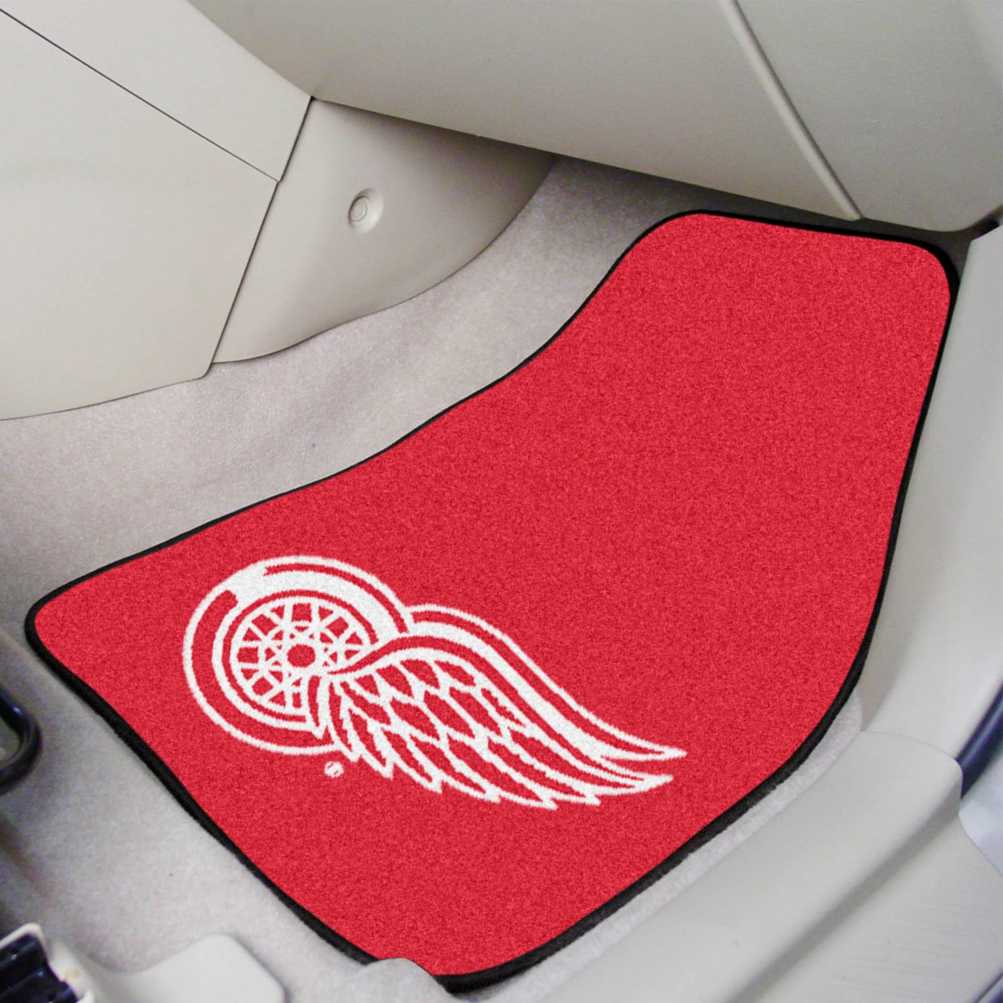 NHL - Detroit Red Wings 2-pc Carpet Car Mat Set - Image 2
