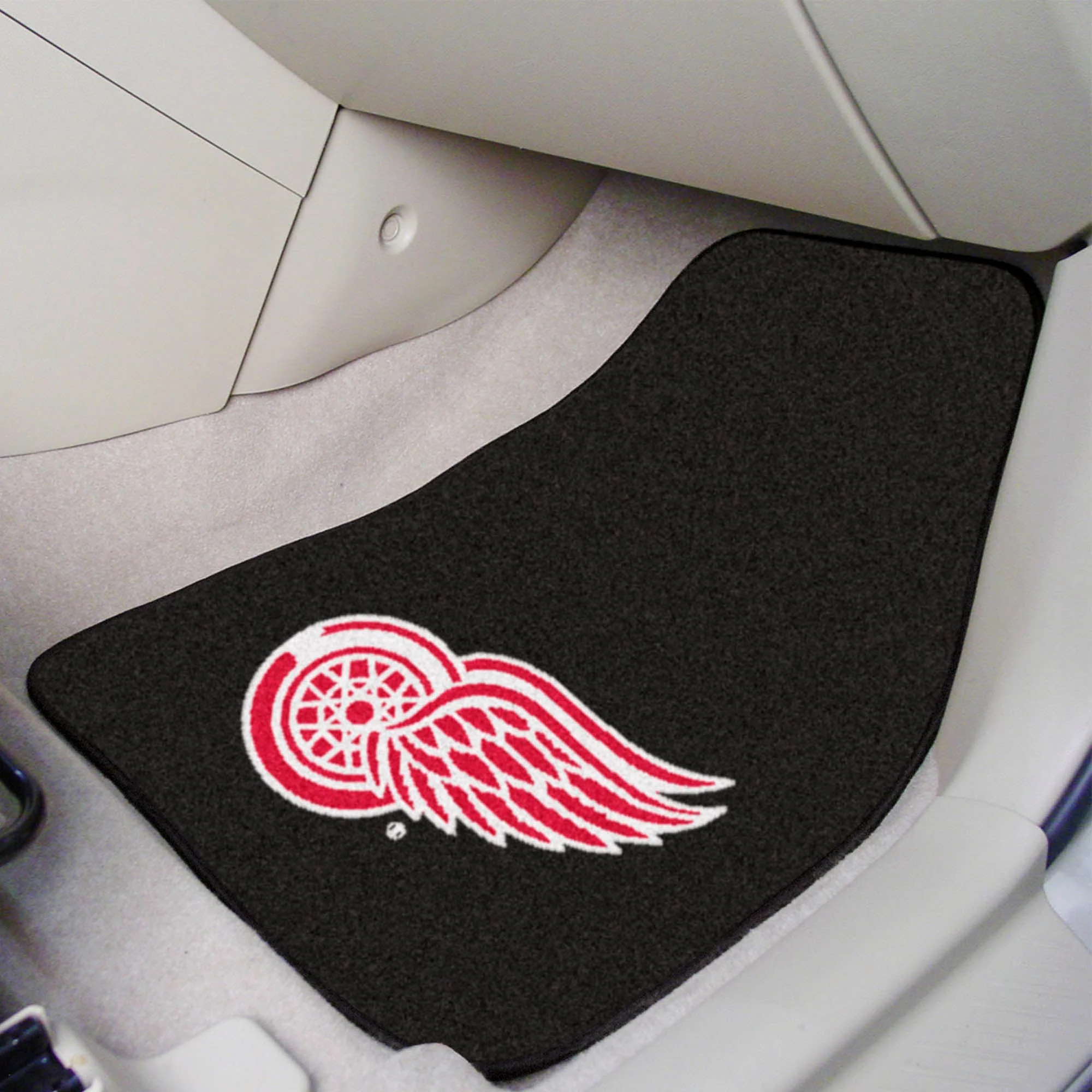 NHL - Detroit Red Wings 2-pc Carpet Car Mat Set - Image 2