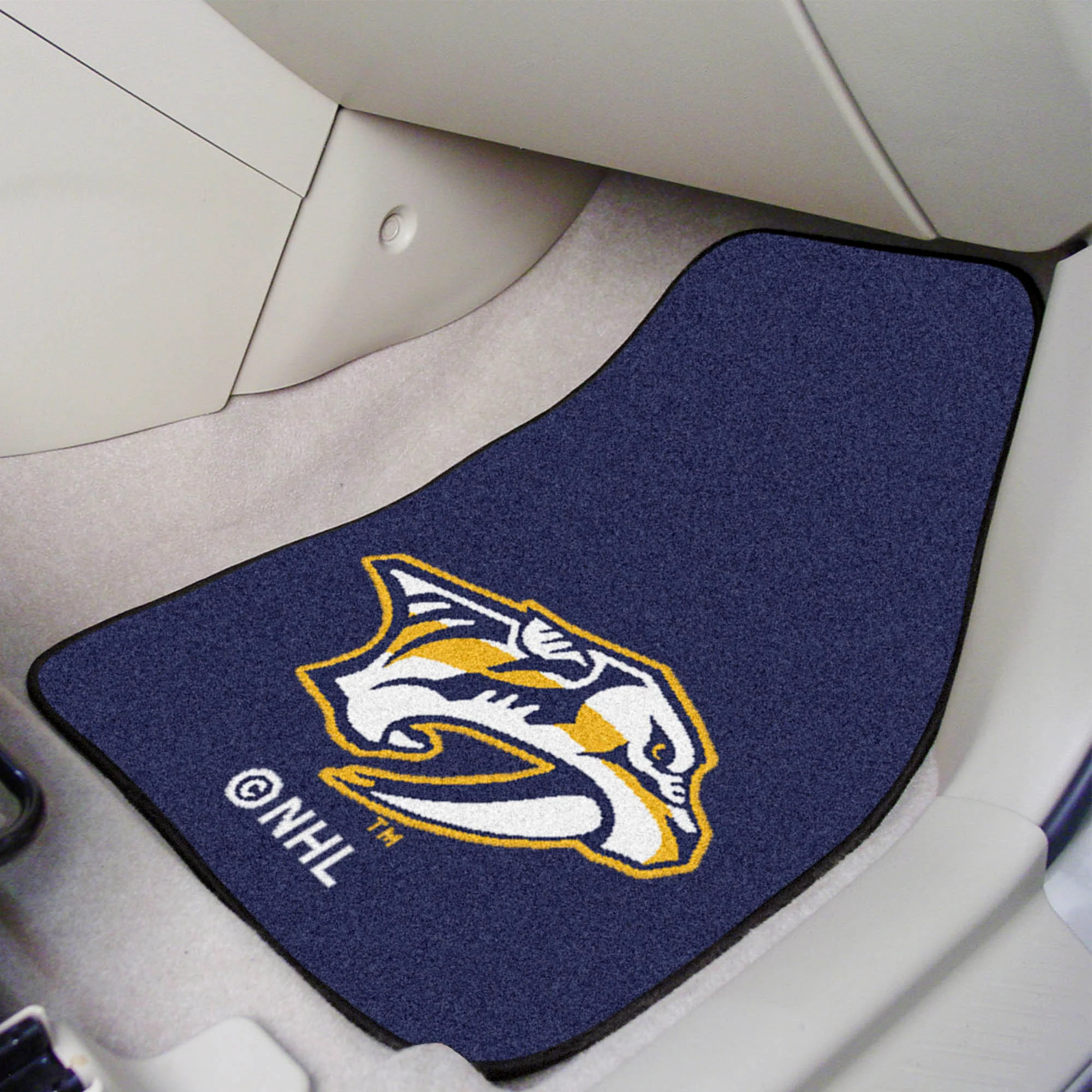 NHL - Nashville Predators 2-pc Carpet Car Mat Set - Image 2