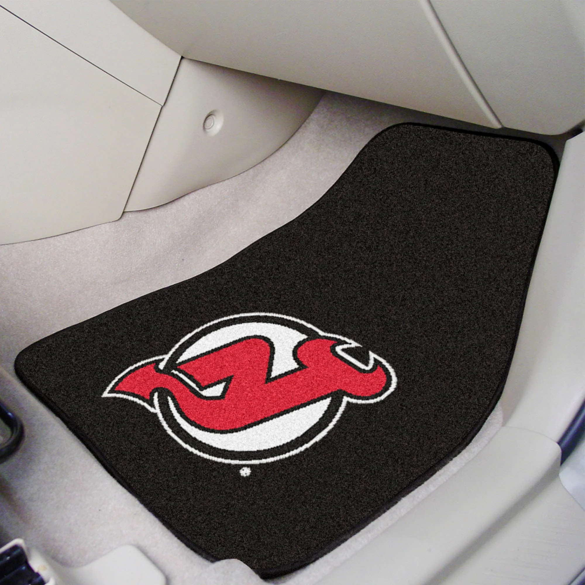 NHL - New Jersey Devils 2-pc Carpet Car Mat Set - Image 2