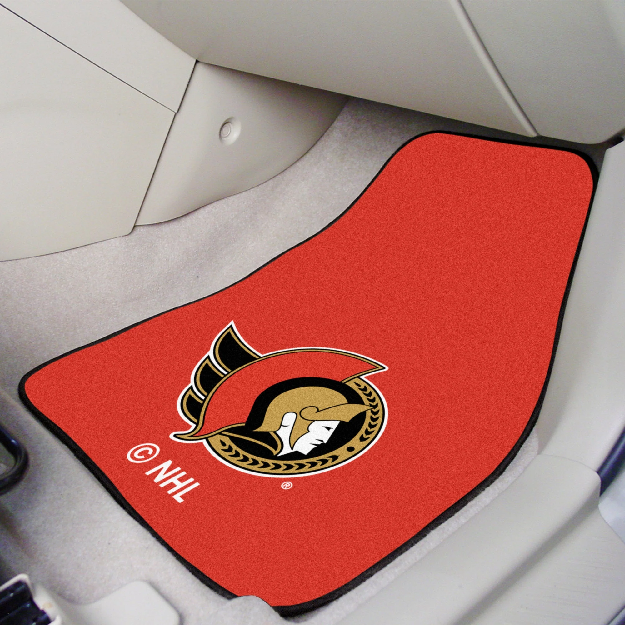 NHL - Ottawa Senators 2-pc Carpet Car Mat Set - Image 2