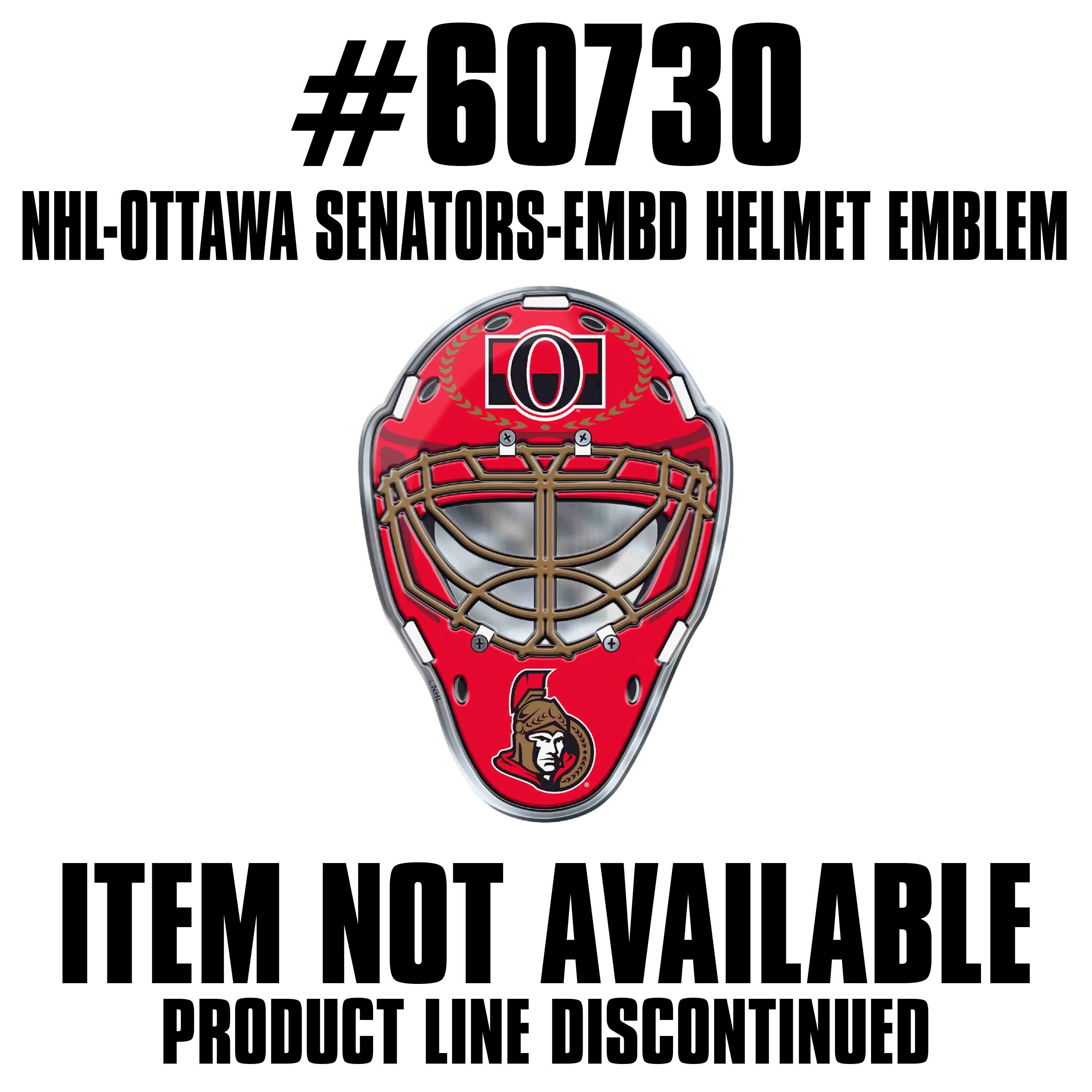 NHL - Ottawa Senators Embossed Helmet Emblem - Image 2