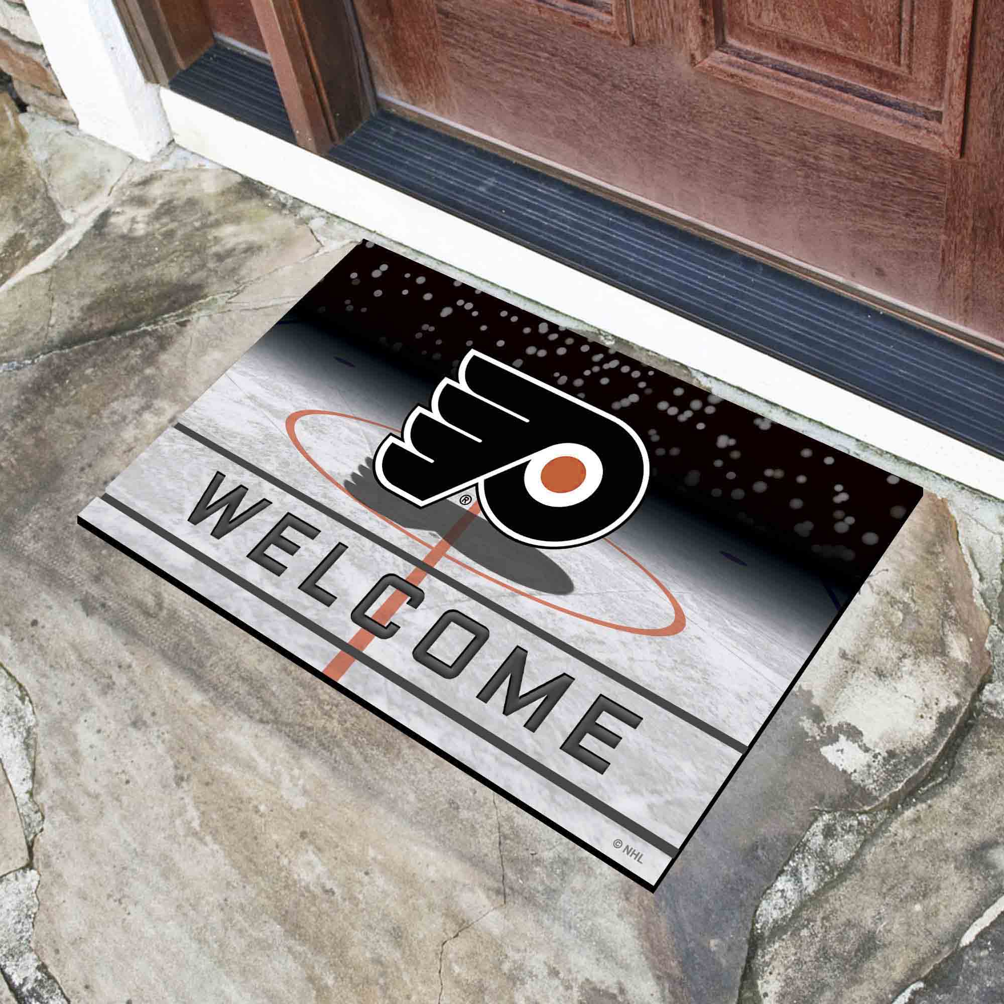 NHL - Philadelphia Flyers Crumb Rubber Door Mat - Image 2