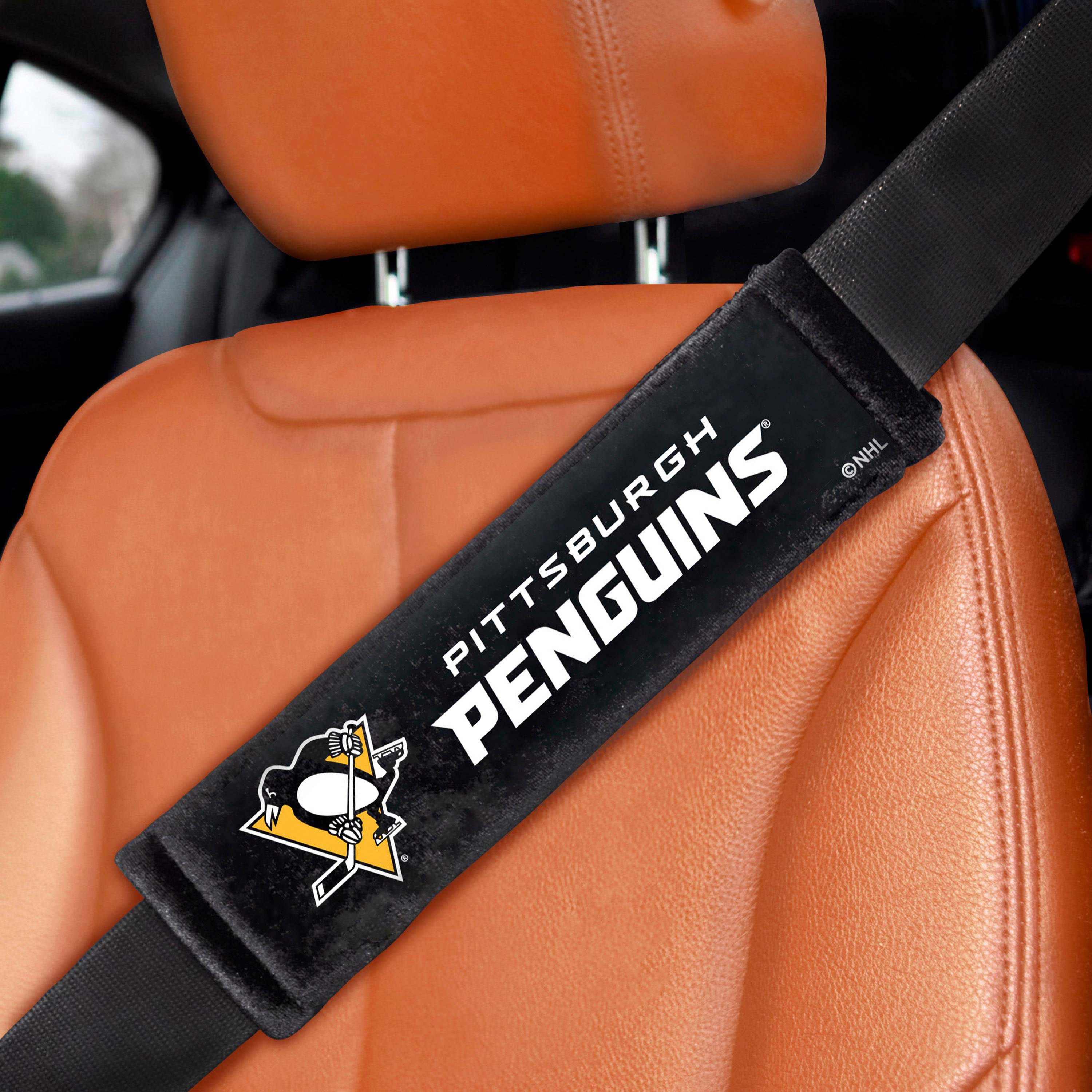 NHL - Pittsburgh Penguins Embroidered Seatbelt Pad - Pair - Image 2