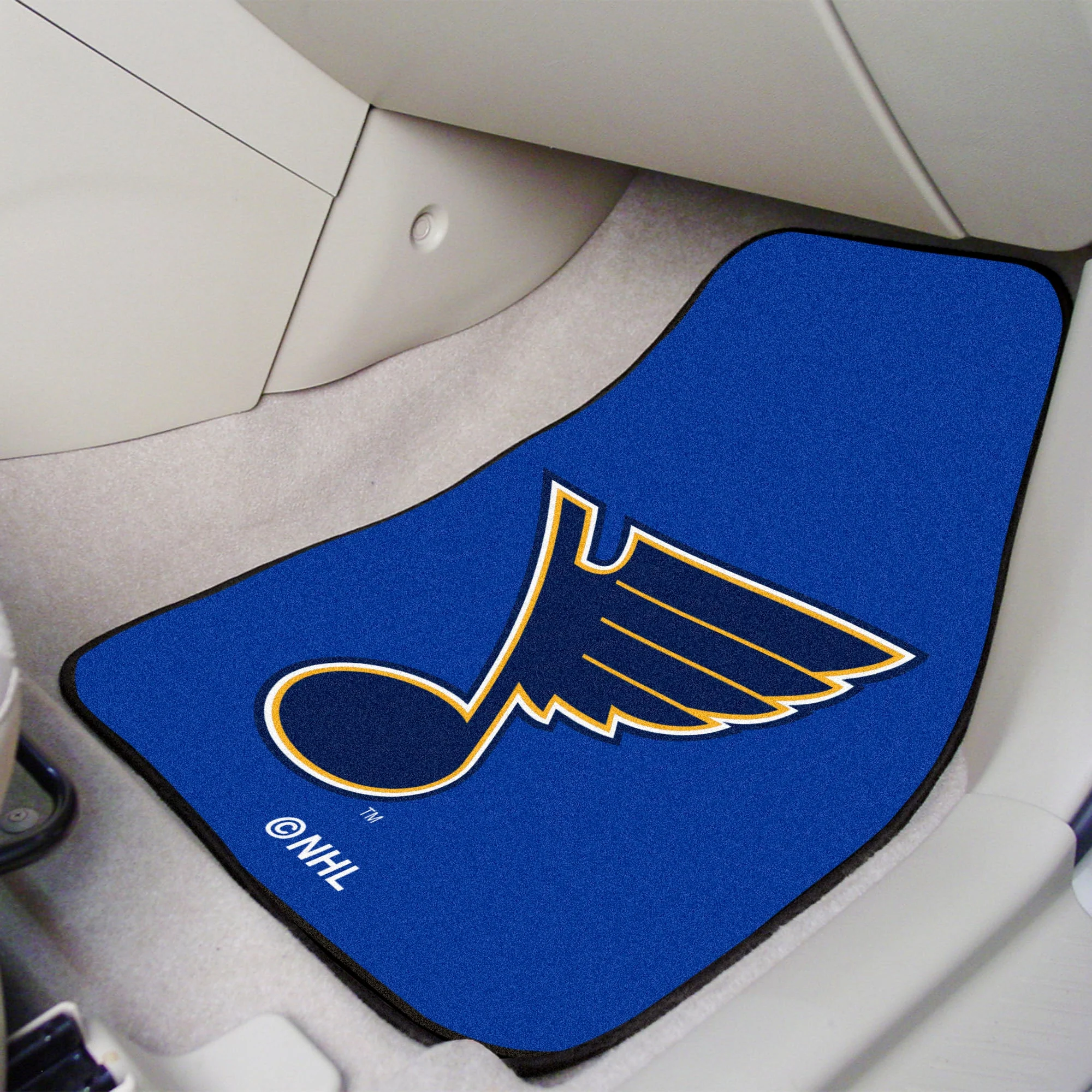 NHL - St. Louis Blues 2-pc Carpet Car Mat Set - Image 2