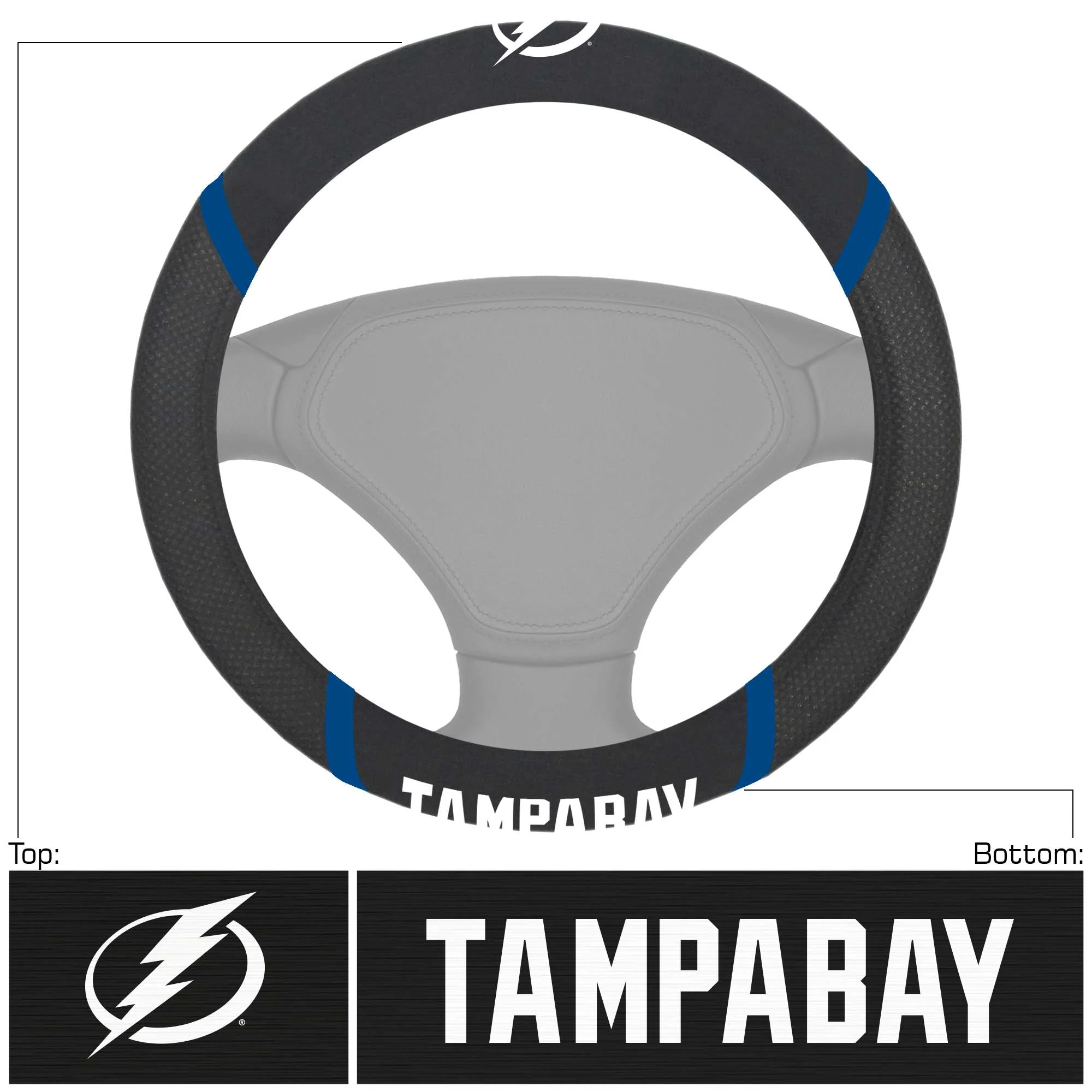 NHL - Tampa Bay Lightning Steering Wheel Cover