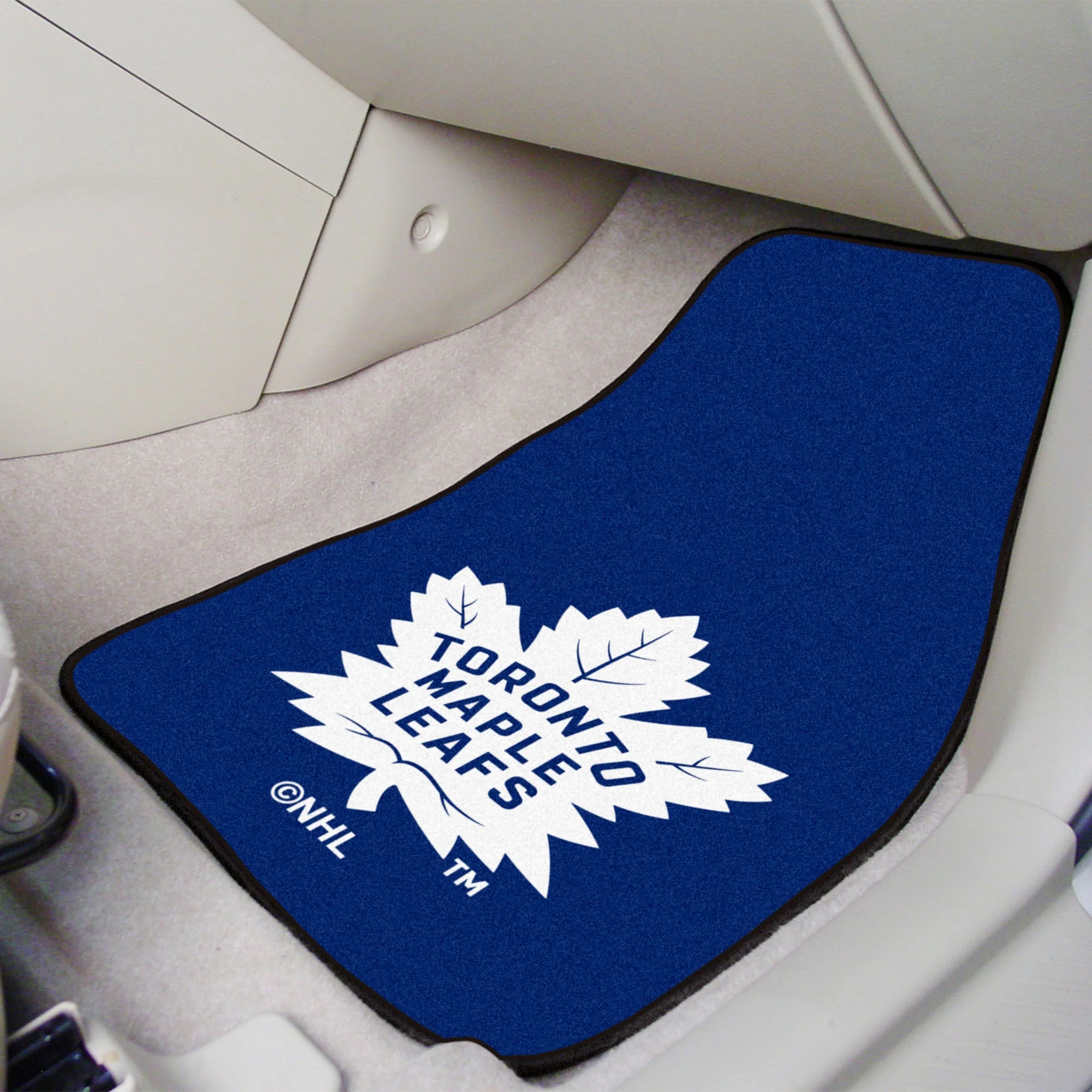 NHL - Toronto Maple Leafs 2-pc Carpet Car Mat Set - Image 2