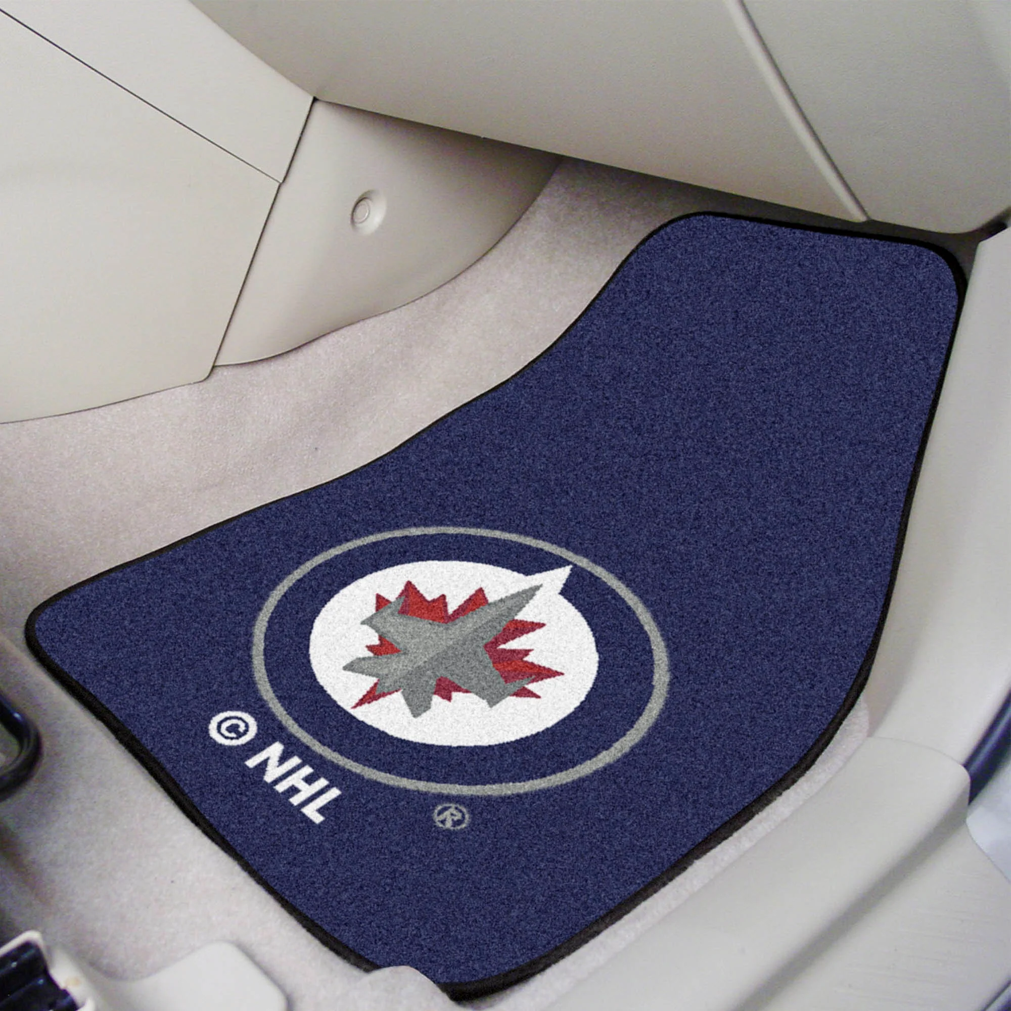 NHL - Winnipeg Jets 2-pc Carpet Car Mat Set - Image 2