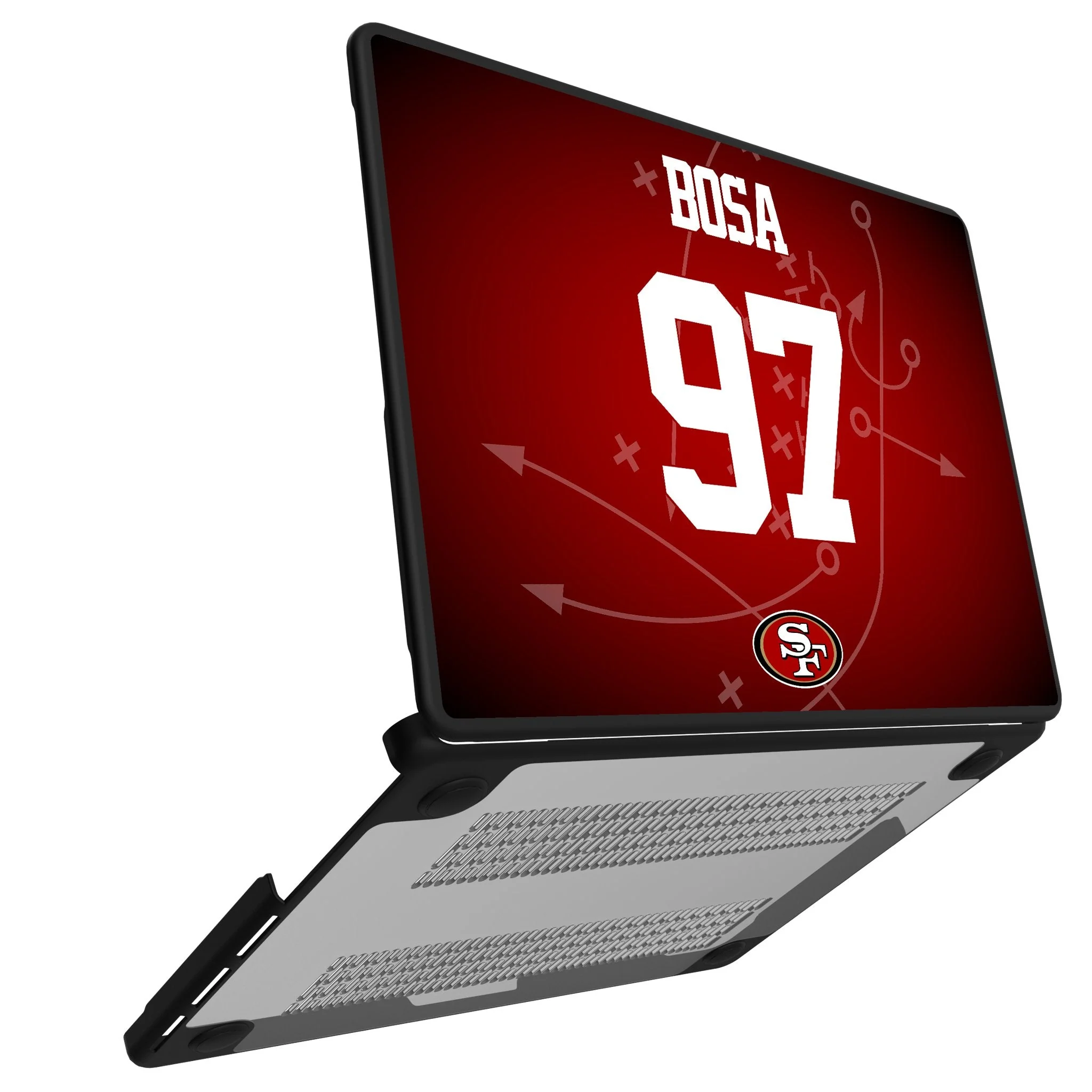 Nick Bosa San Francisco 49ers 97 Game Tactic Laptop Case for Apple MacBook - Image 2