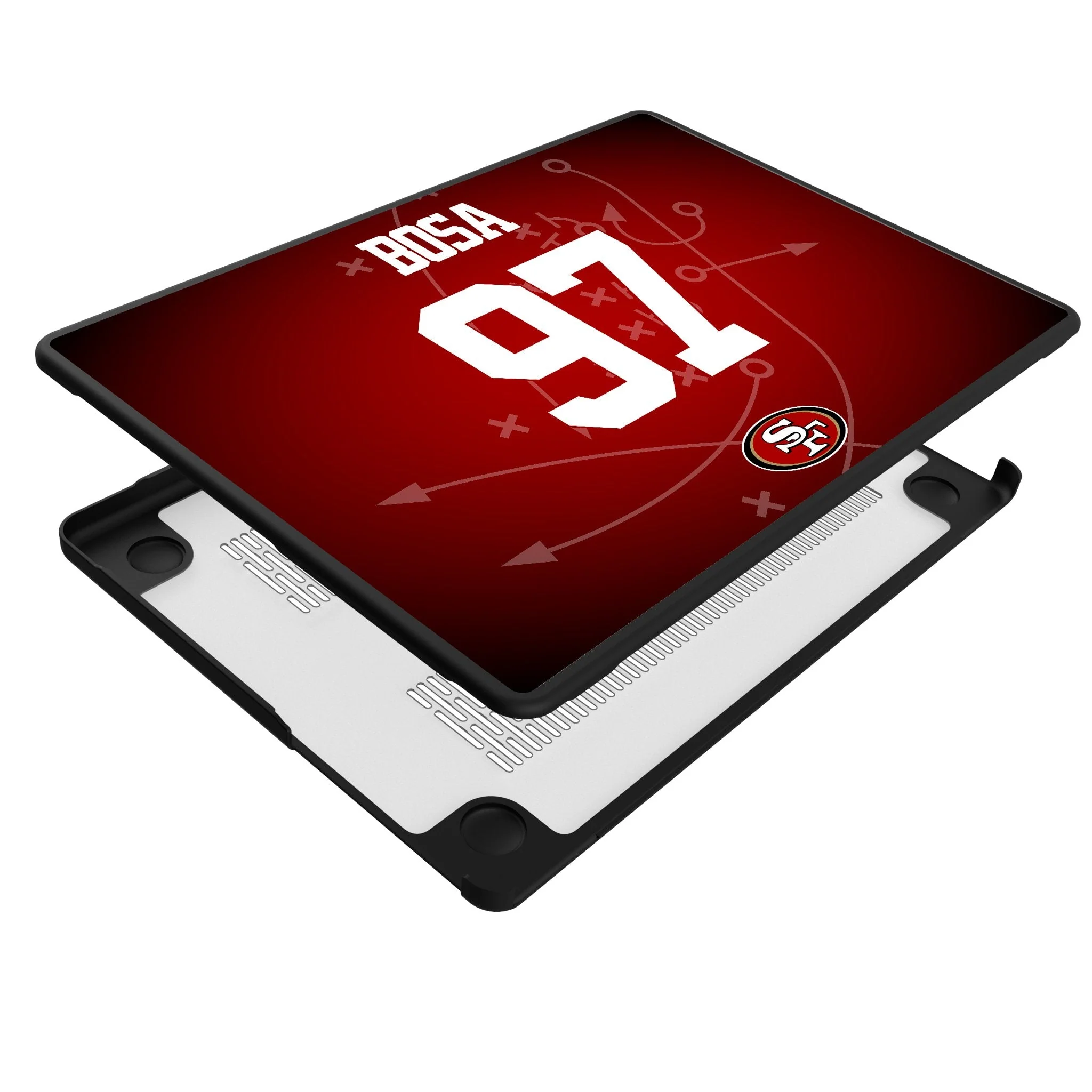 Nick Bosa San Francisco 49ers 97 Game Tactic Laptop Case for Apple MacBook - Image 4