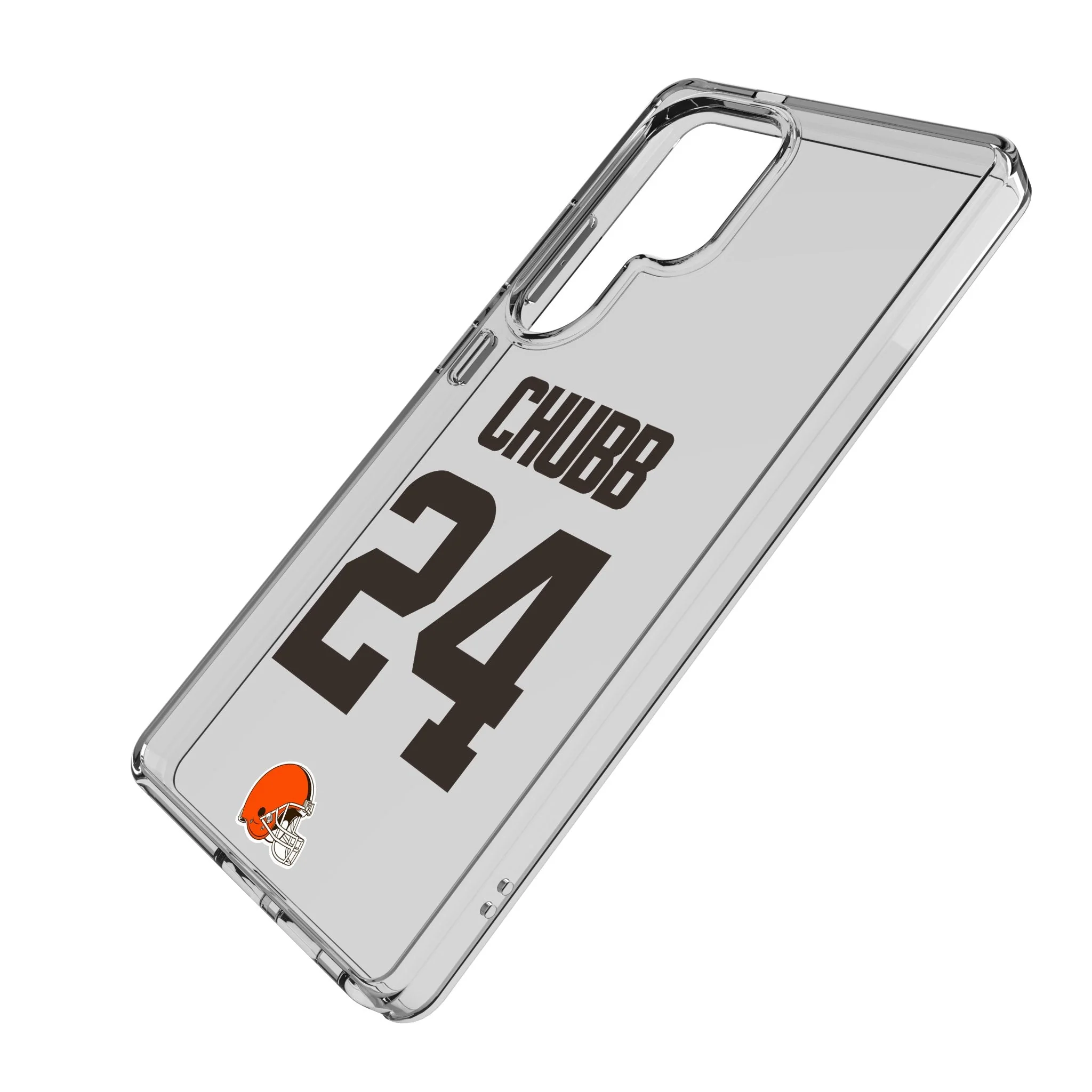 Nick Chubb Cleveland Browns 24 Game Tactic Clear Phone Case for Samsung Galaxy - Image 2
