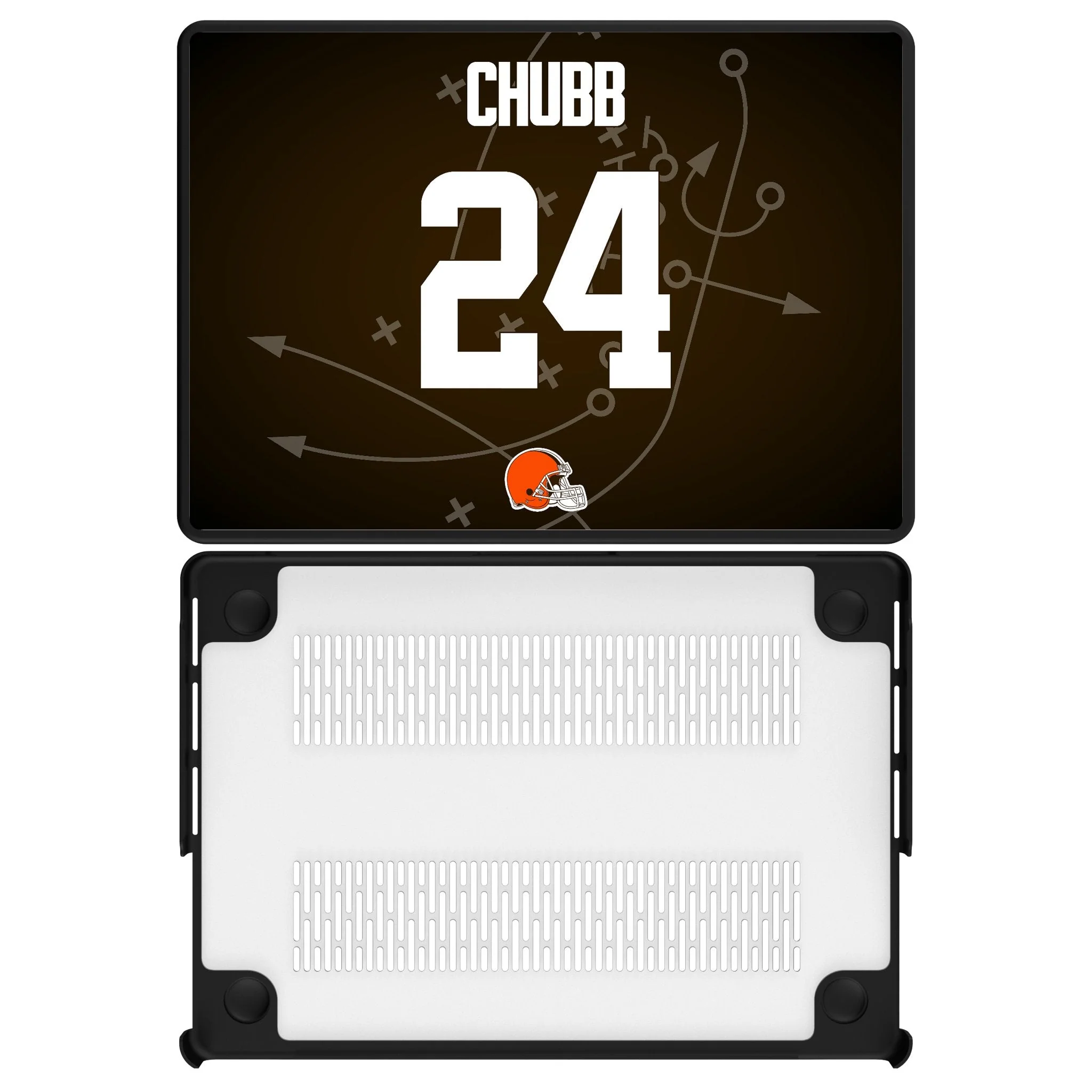 Nick Chubb Cleveland Browns 24 Game Tactic Laptop Case for Apple MacBook